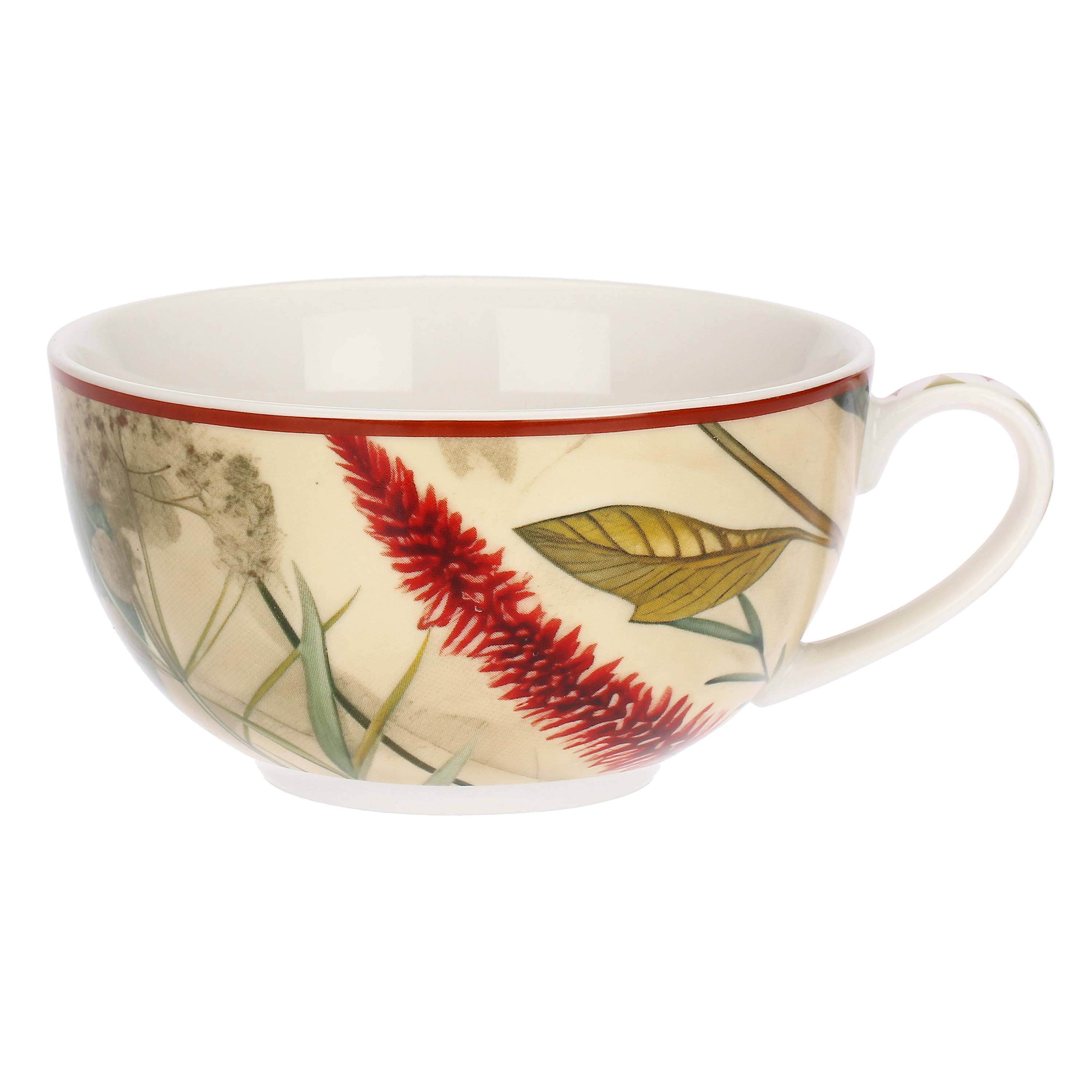 Tea4one with Red Saucer, Mirabilia - Porcelain, 300ml