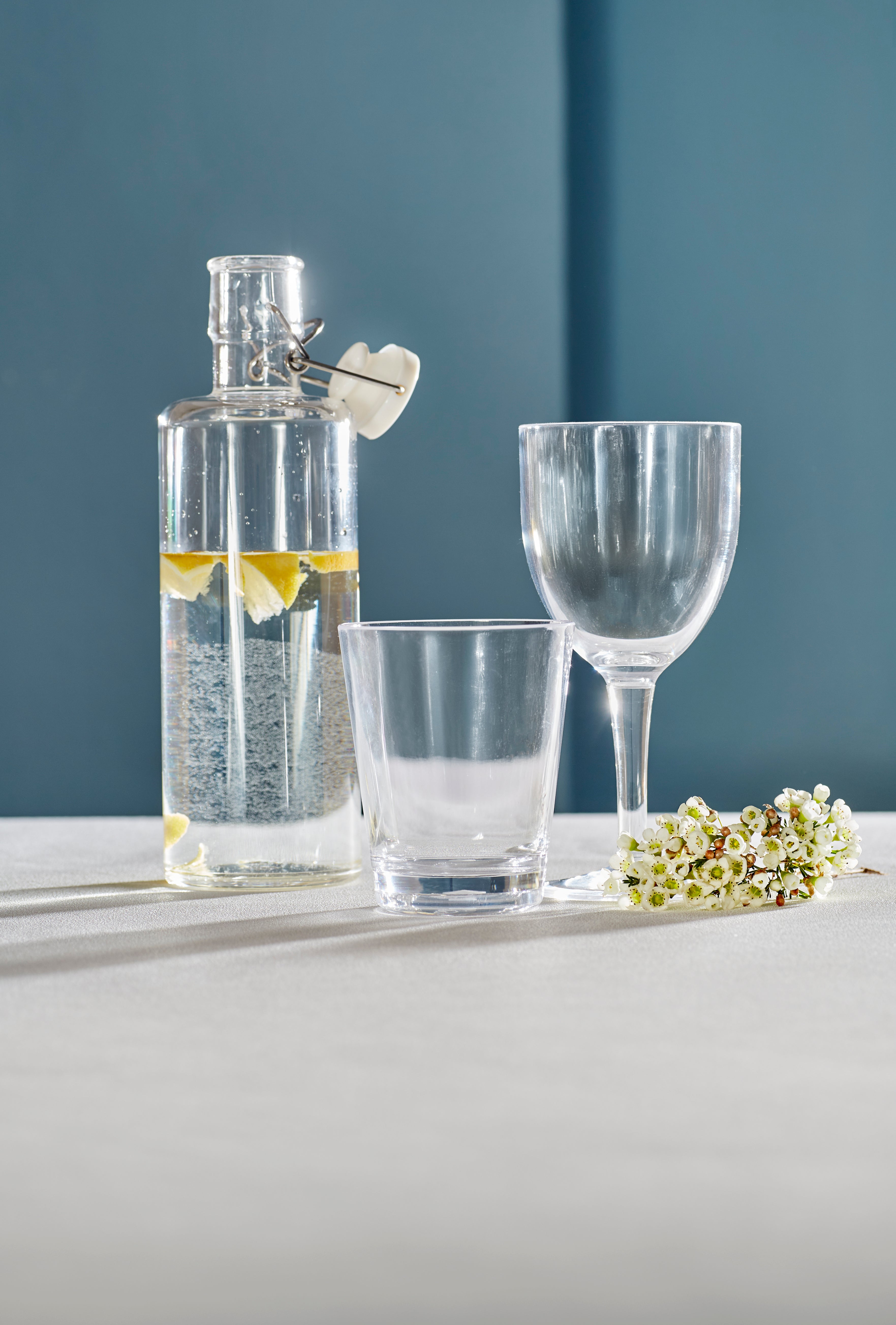 Set da 6, Calice Trasparente, Fiaba - Acrilico, 400 ml