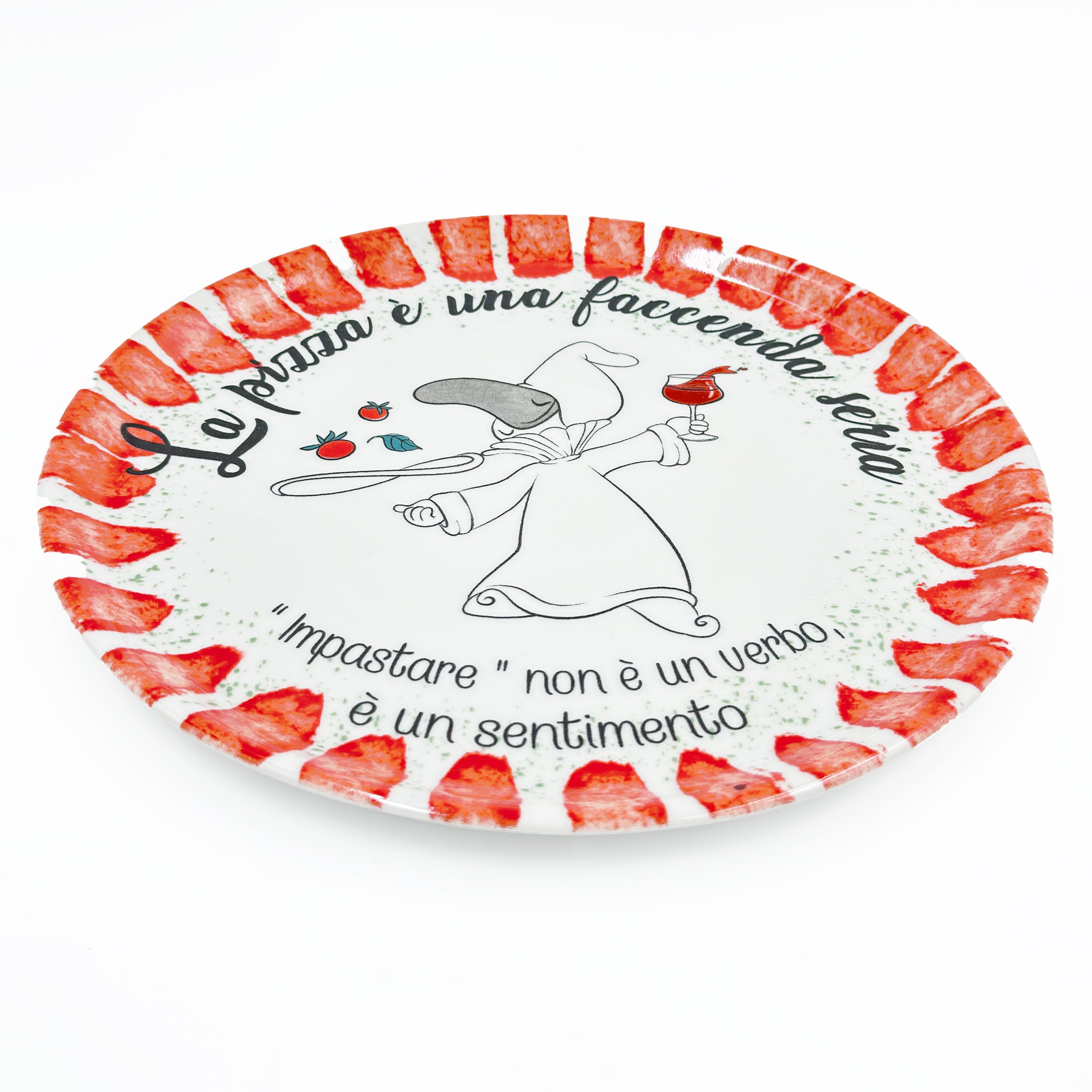 Set da 4 Piatto Pizza, Chepizza - Porcellana, 31 cm