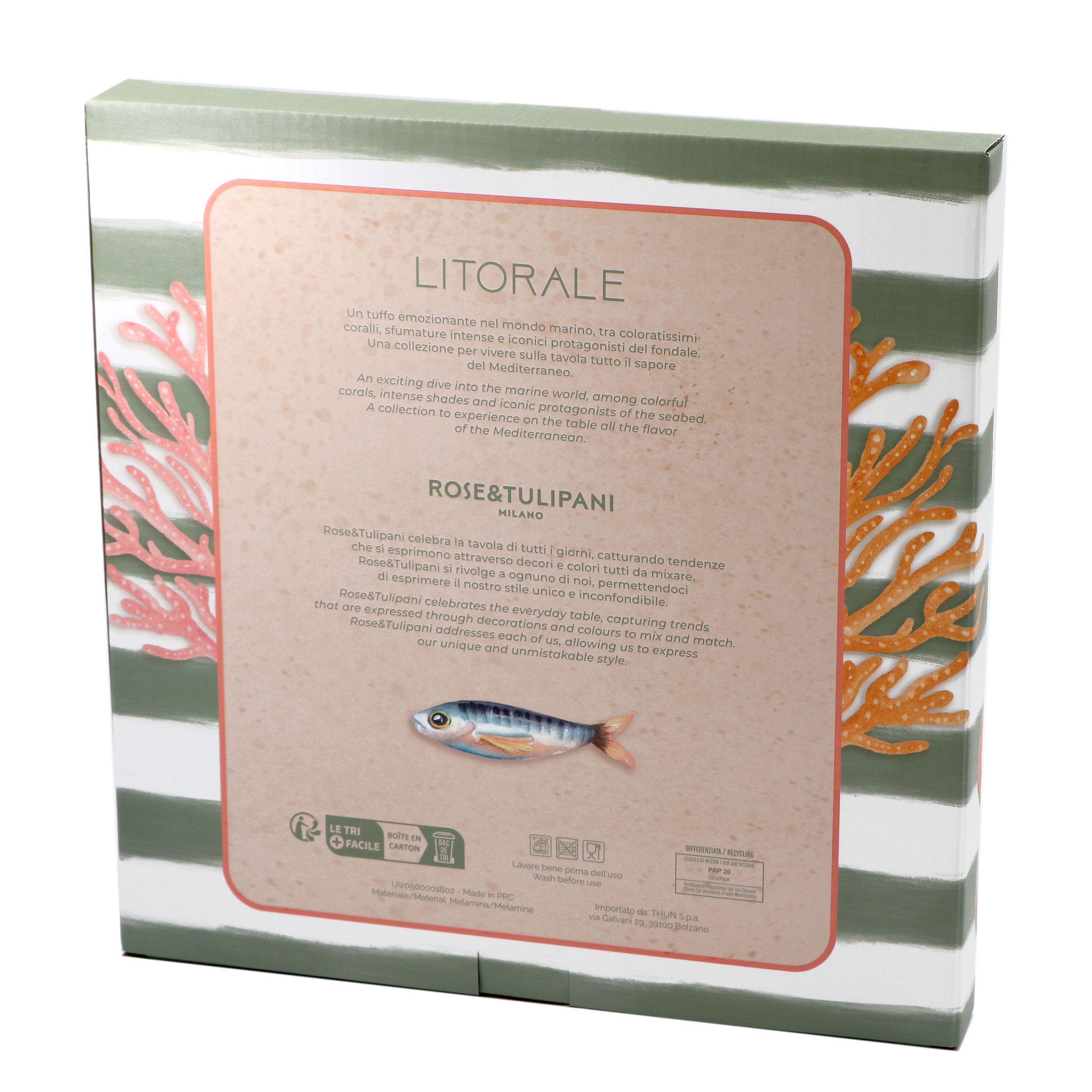 Set Piatti Piani, Litorale - Melamina, 27cm