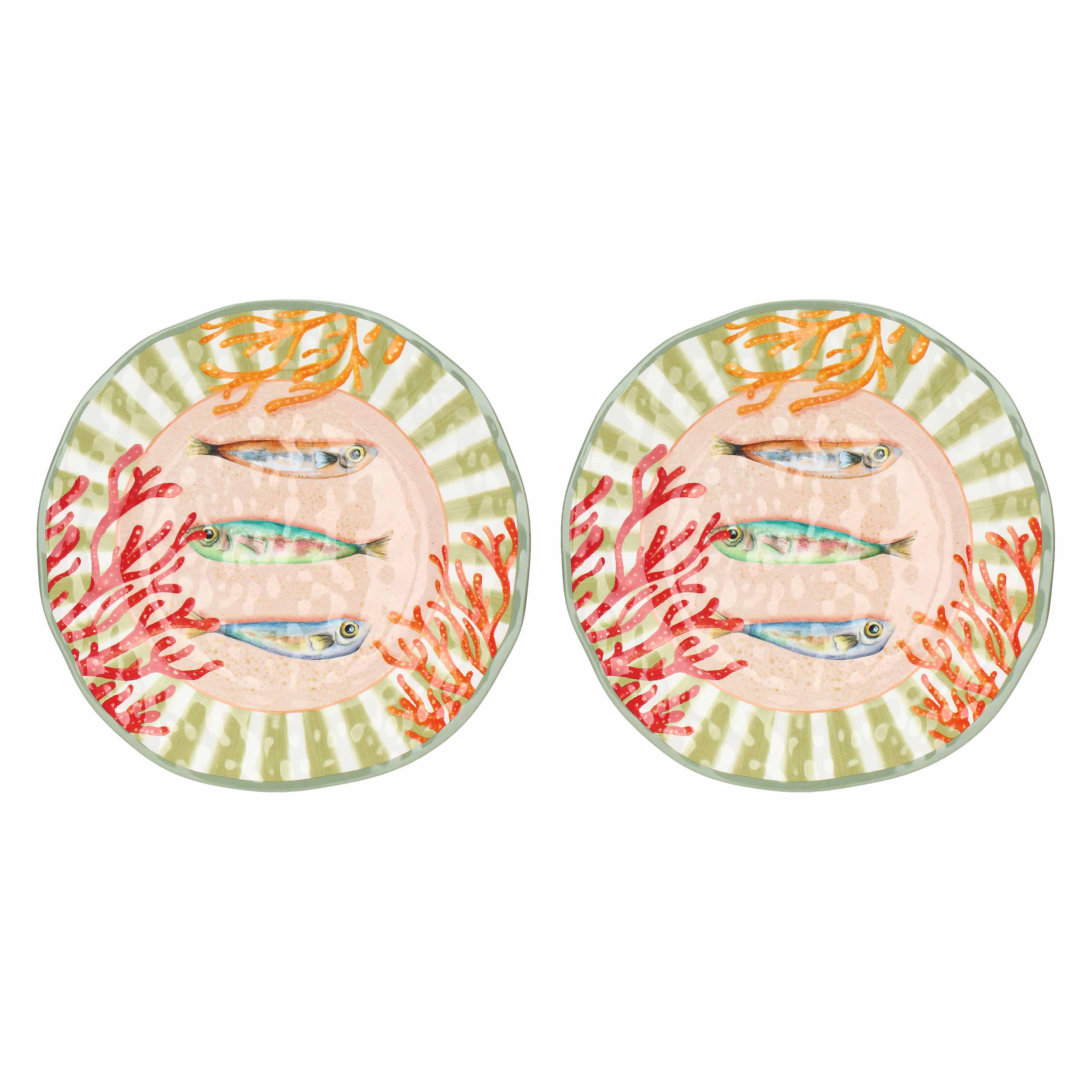 Set Piatti Piani, Litorale - Melamina, 27cm