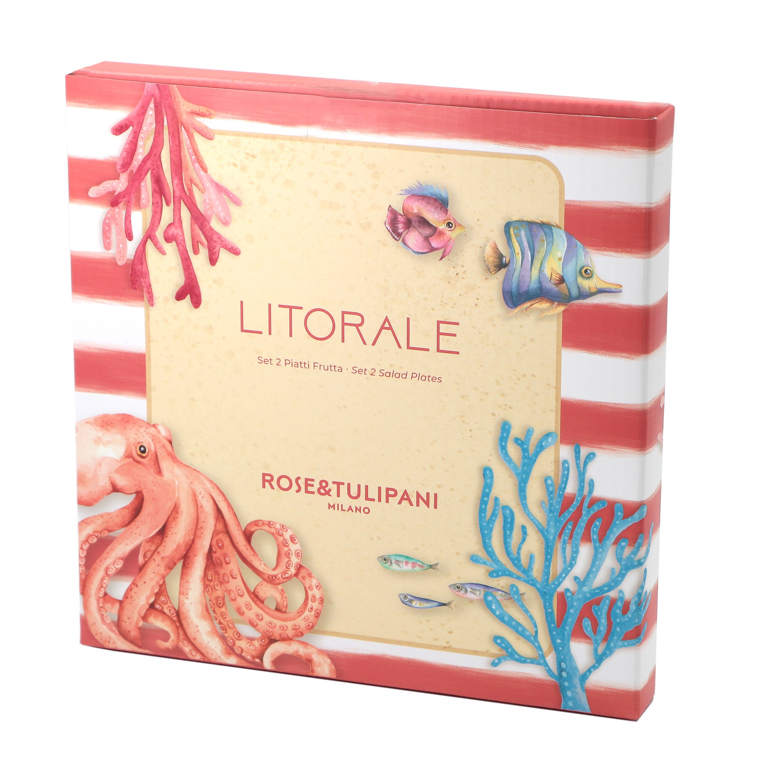 Set Piatti Frutta, Litorale - Melamina, 21cm