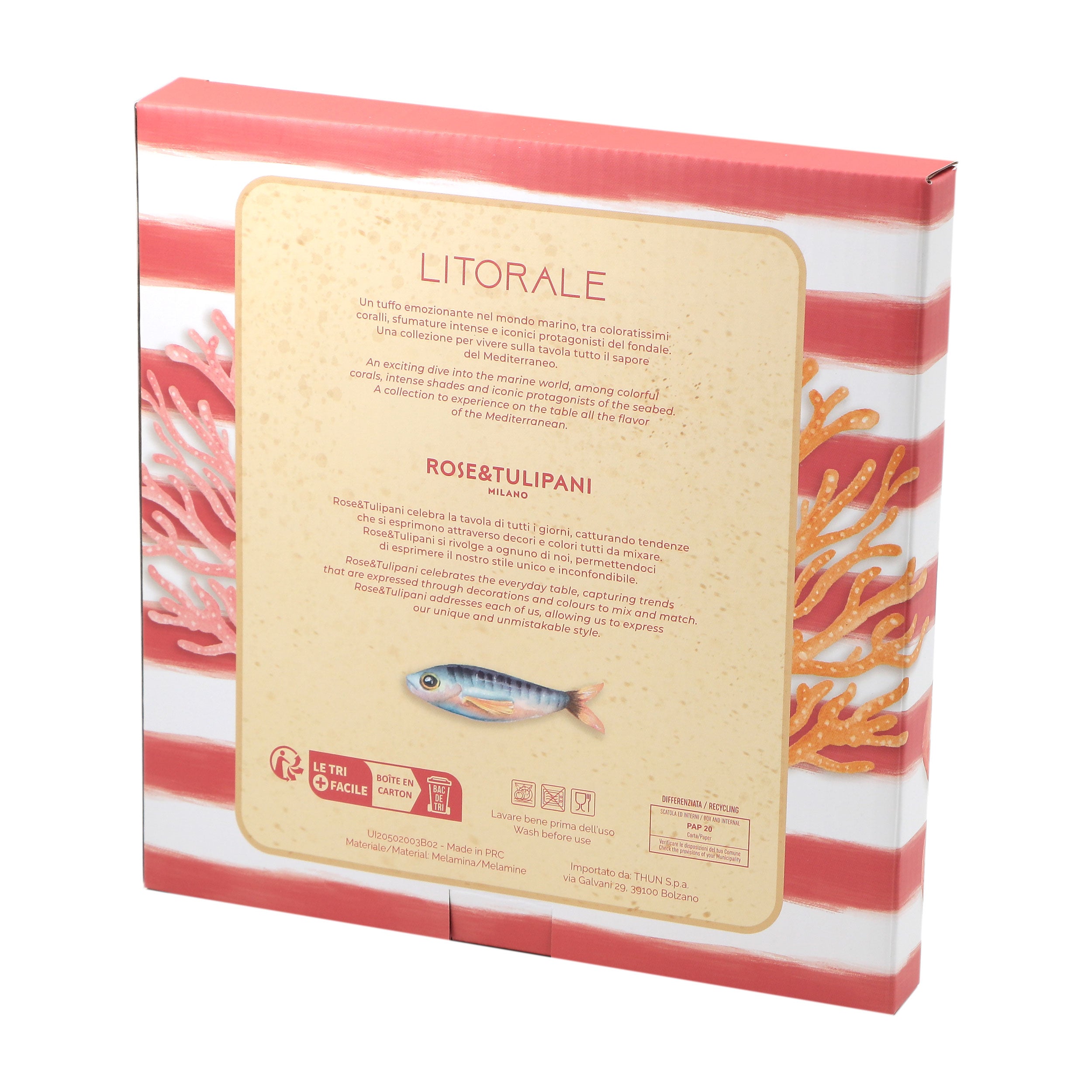 Set Piatti Frutta, Litorale - Melamina, 21cm