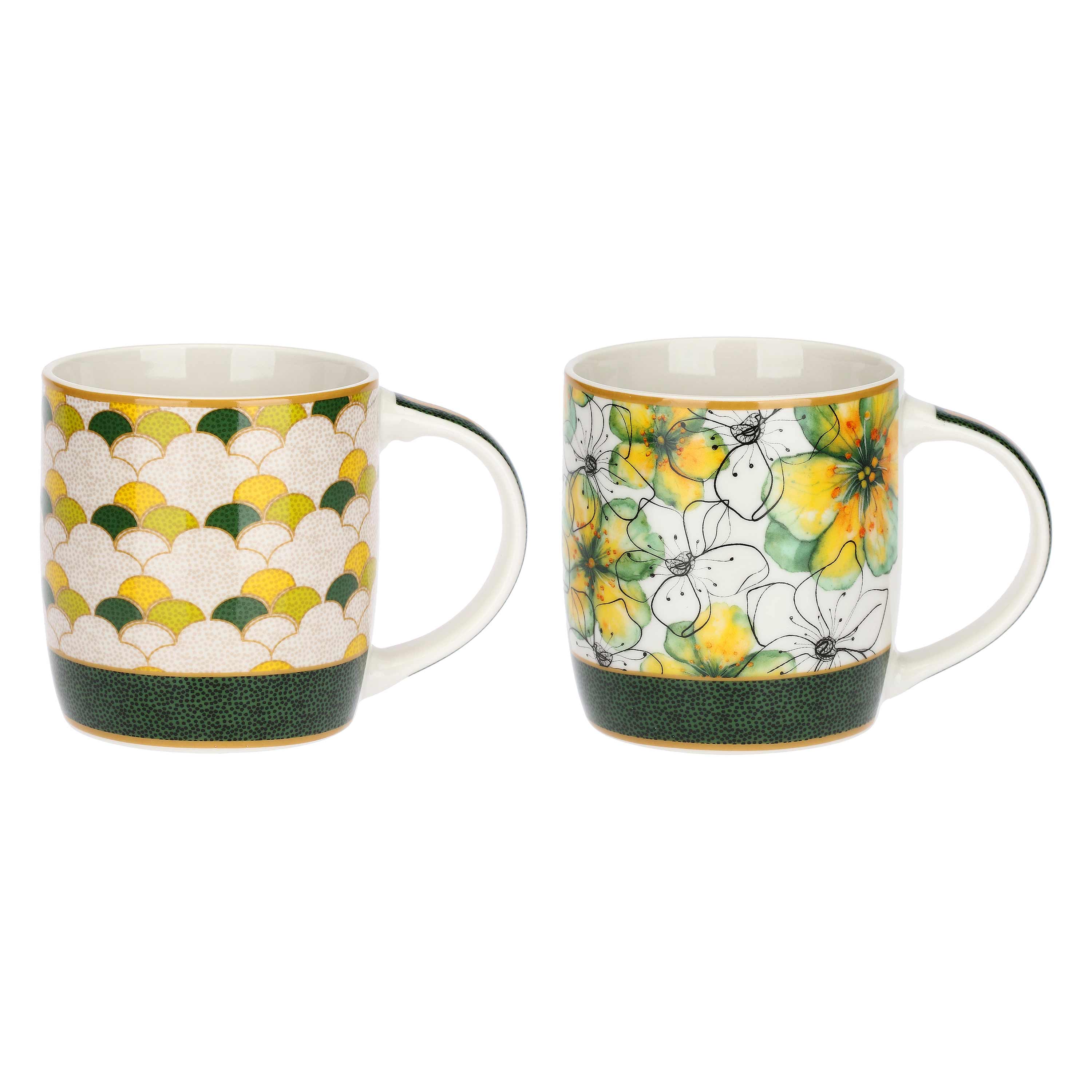 THUN Mug Incanto Di Primavera – Tazza In Porcellana Con Decorazioni Floreali, Diametro 8.5cm, Altezza 12cm, Lavastoviglie E Microonde