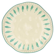 Set da 6 - Domitilla Verde Acqua Piatto Frutta - Stoneware, Ø20 cm