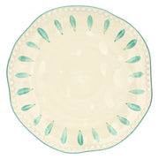 Set da 2 - Domitilla Verde Acqua Piatto Rotondo - Stoneware, Ø32 cm