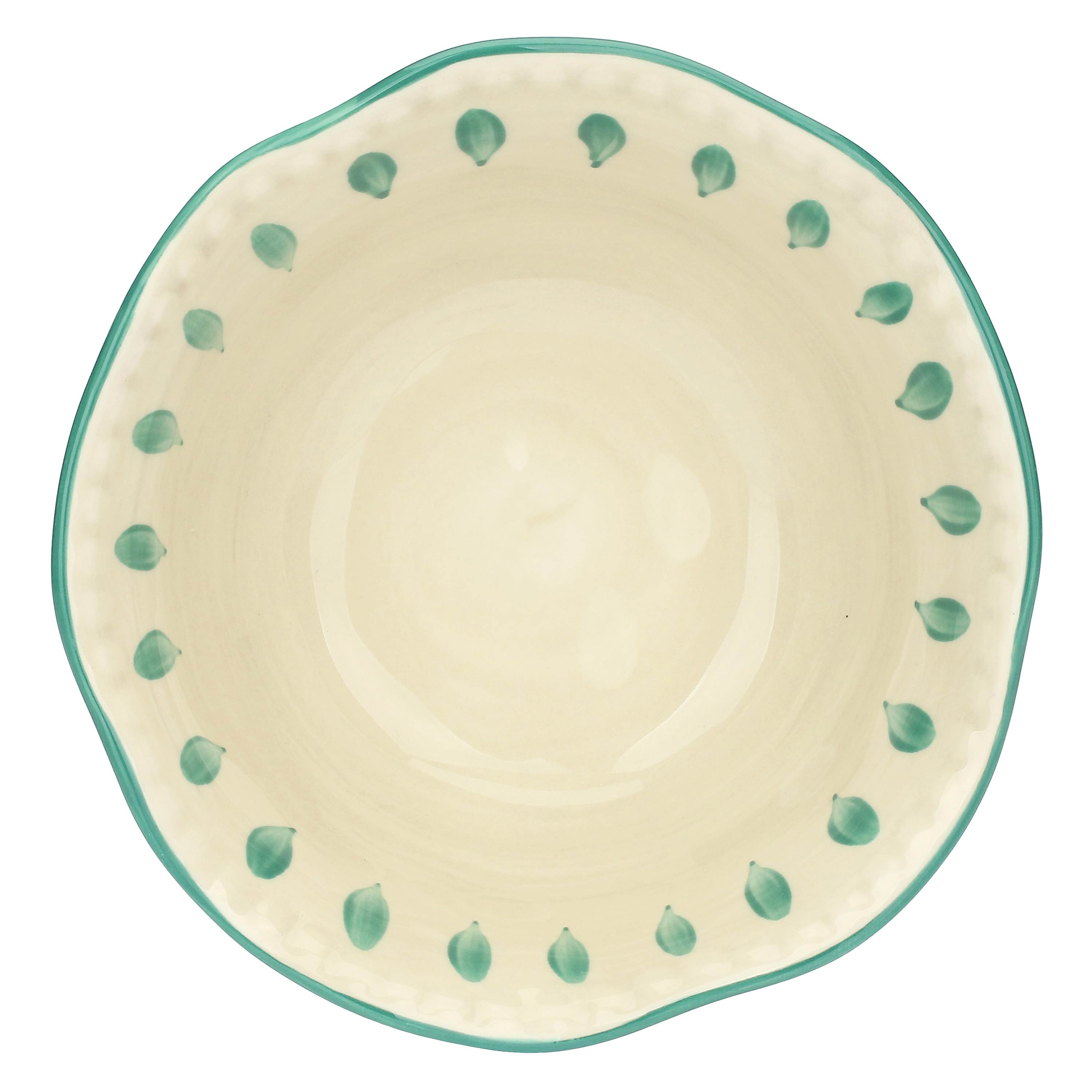 Set da 6 - Domitilla Verde Acqua Ciotola Piccola - Stoneware, Ø15X6 cm