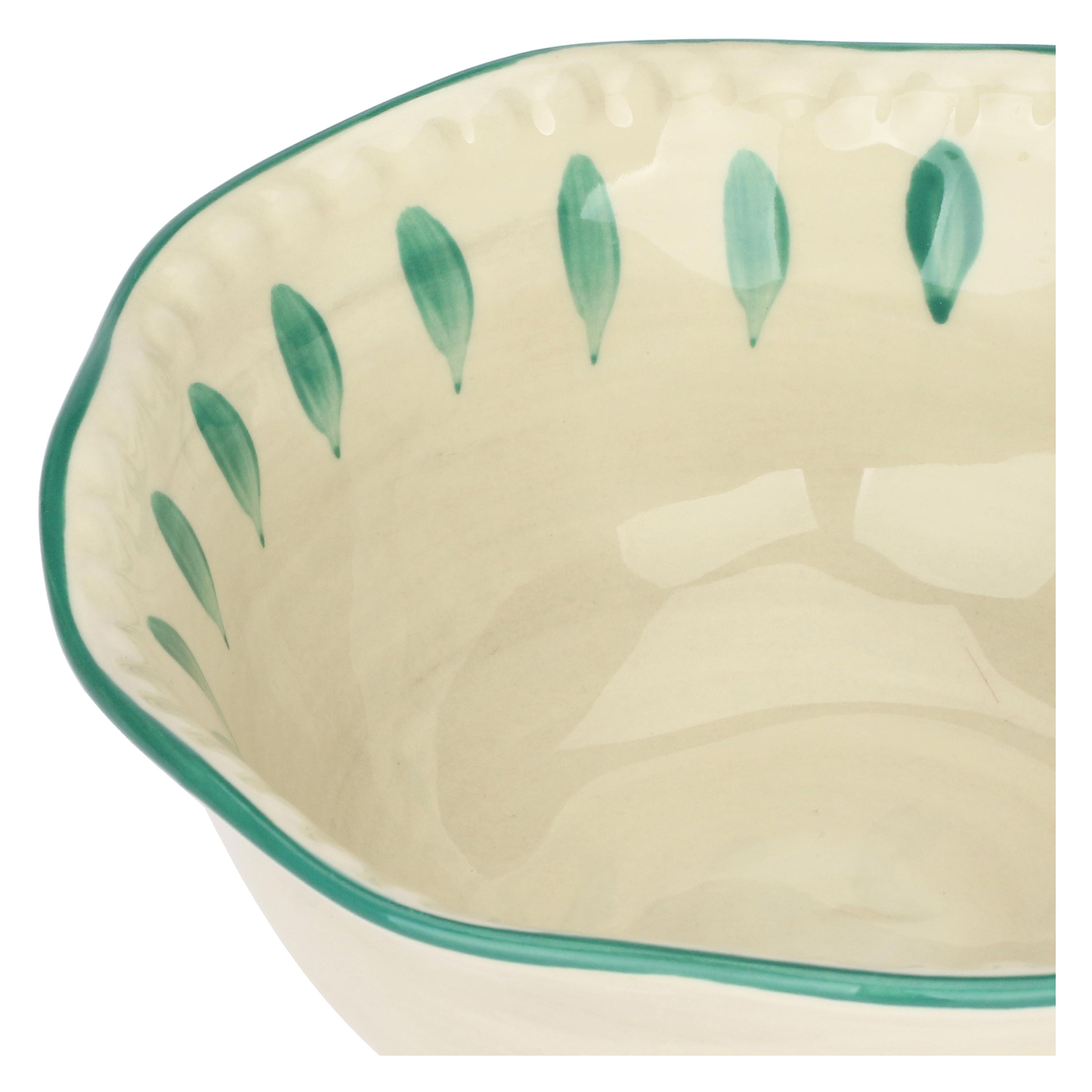 Set da 6 - Domitilla Verde Acqua Ciotola Piccola - Stoneware, Ø15X6 cm