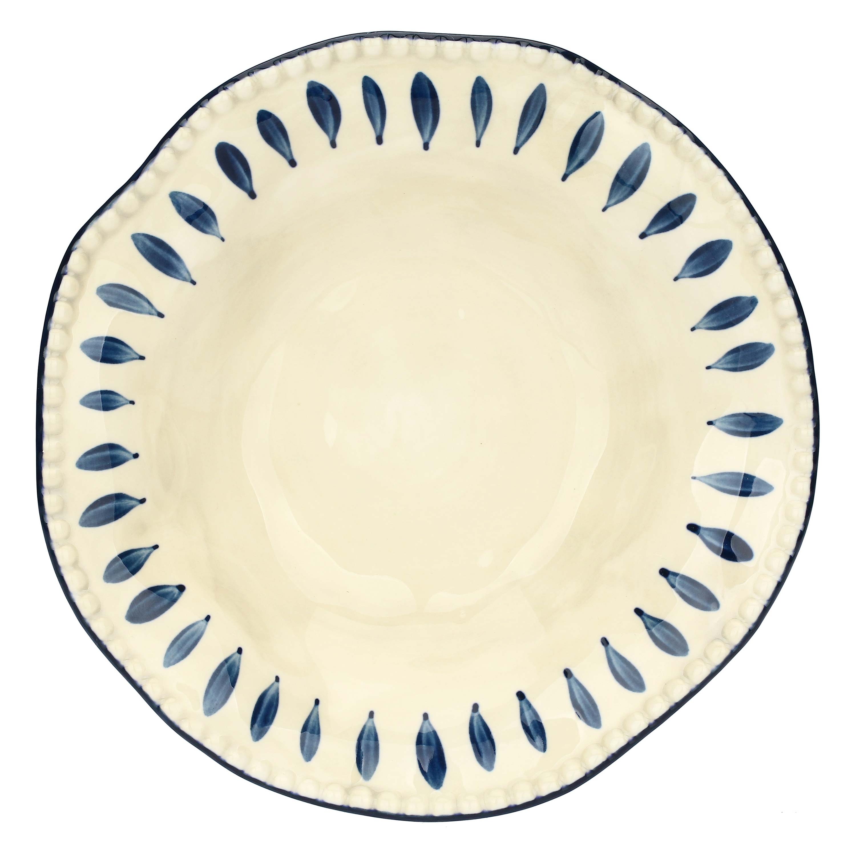 Set da 6 - Domitilla Blu Notte Piatto Fondo - Stoneware, Ø22,5 cm