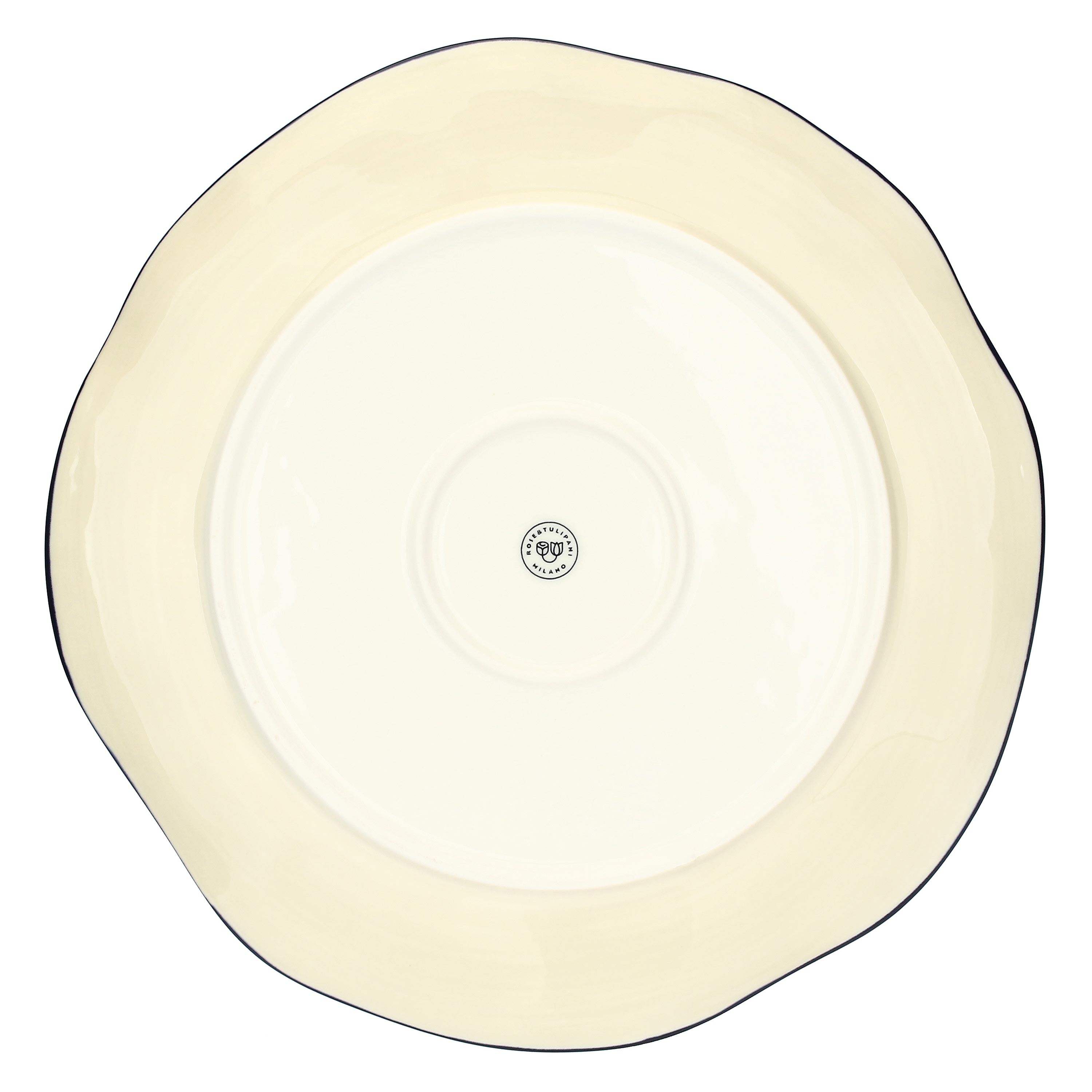 Set da 2 - Domitilla Blu Notte Piatto Rotondo - Stoneware, Ø32 cm