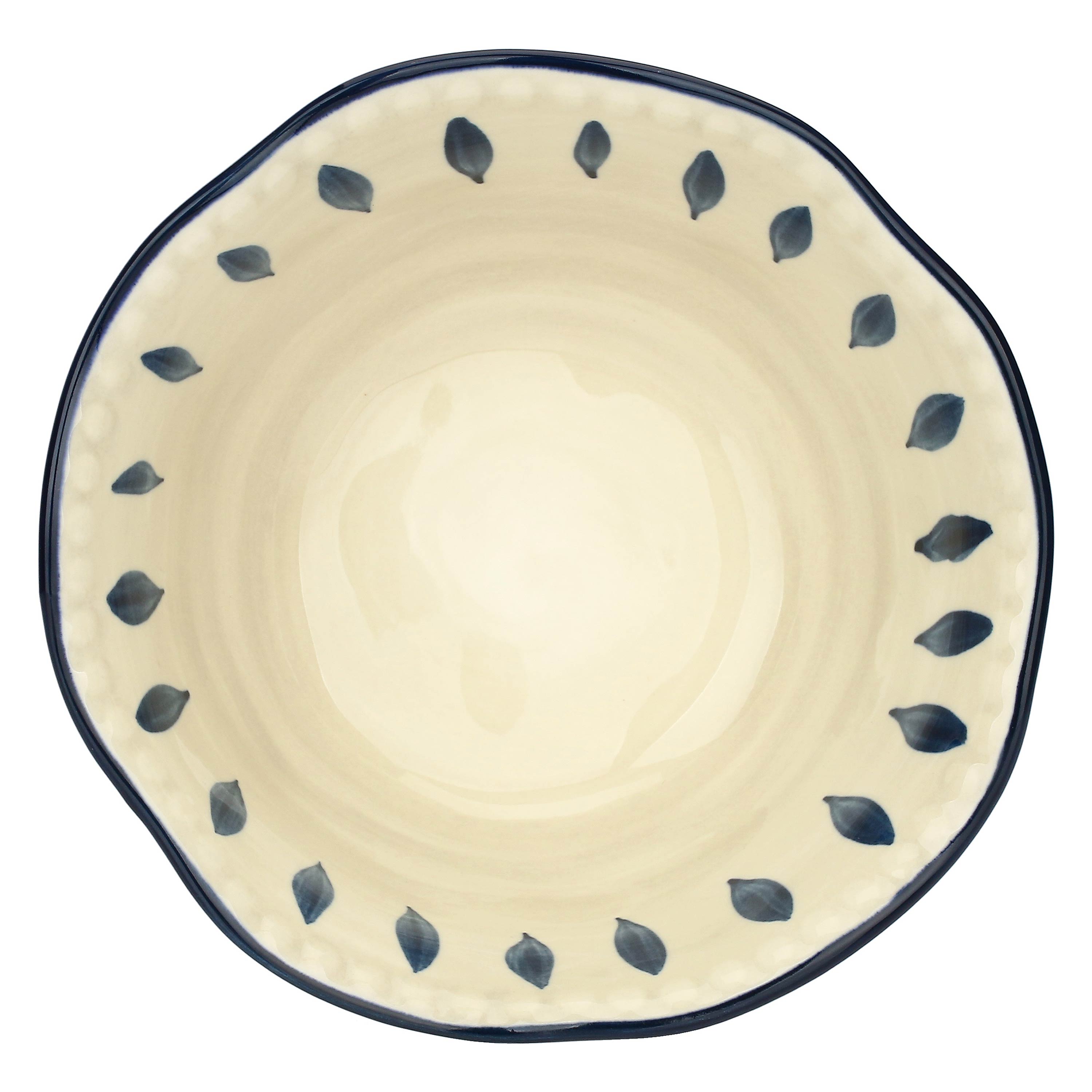 Set da 6 - Domitilla Blu Notte Ciotola Piccola - Stoneware, Ø15Xh6 cm