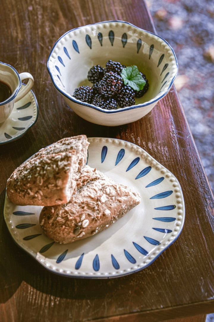 Set da 6 - Domitilla Blu Notte Ciotola Piccola - Stoneware, Ø15Xh6 cm