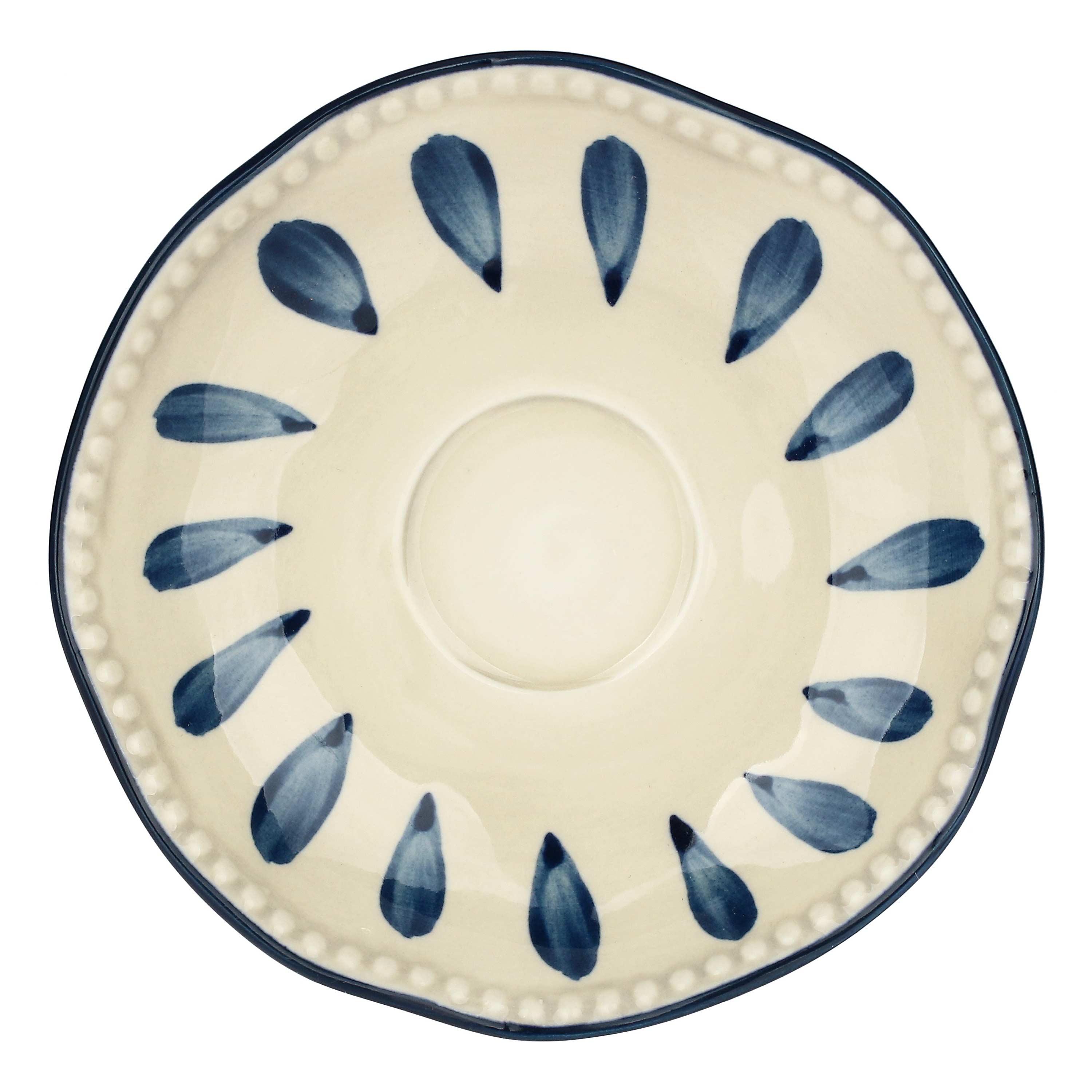 Set da 6 - Domitilla Blu Notte Tazz Caffè C/P - Stoneware, Ø11cm 90 CC