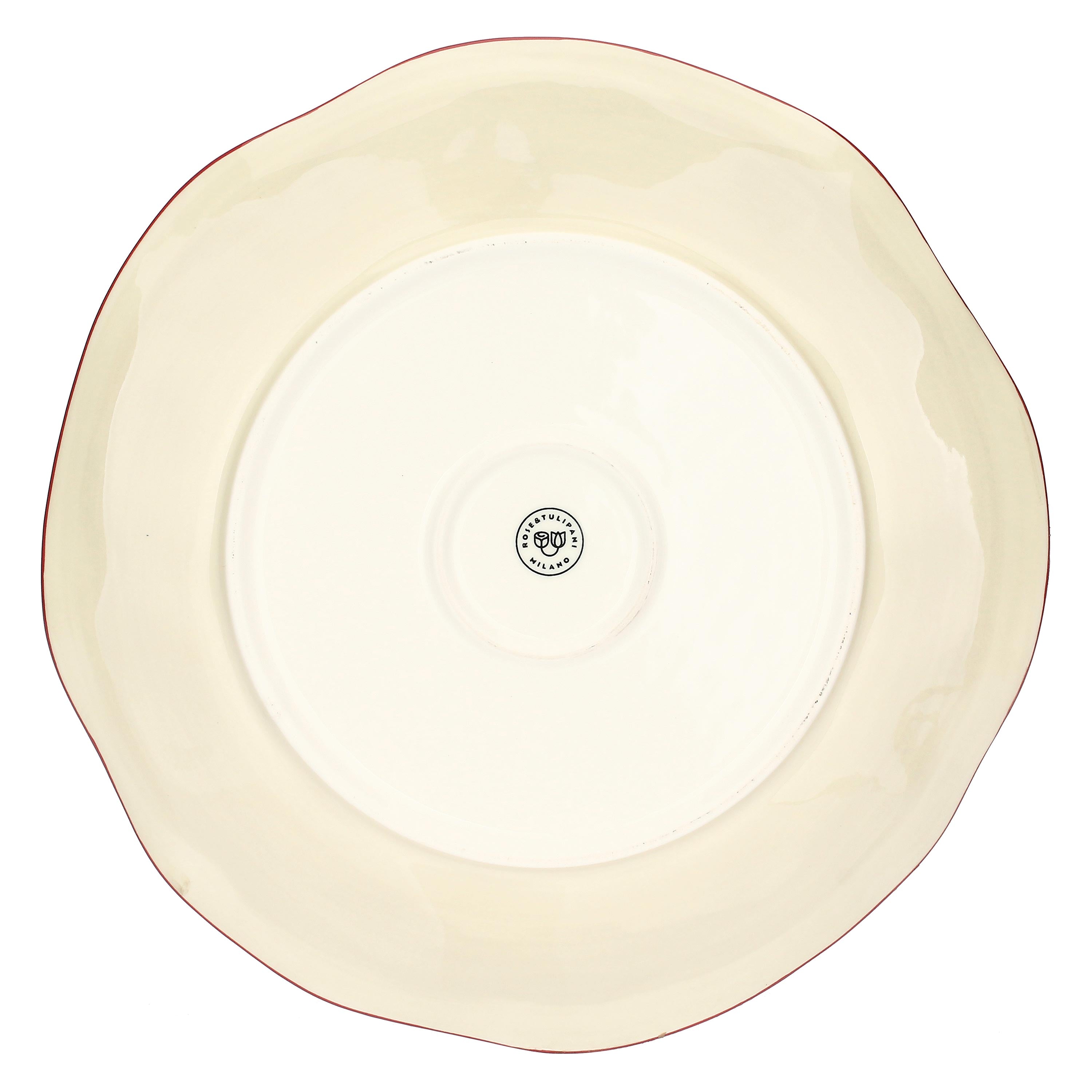 Set da 6 - Domitilla Magenta Piatto Piano - Stoneware, Ø27,3 cm