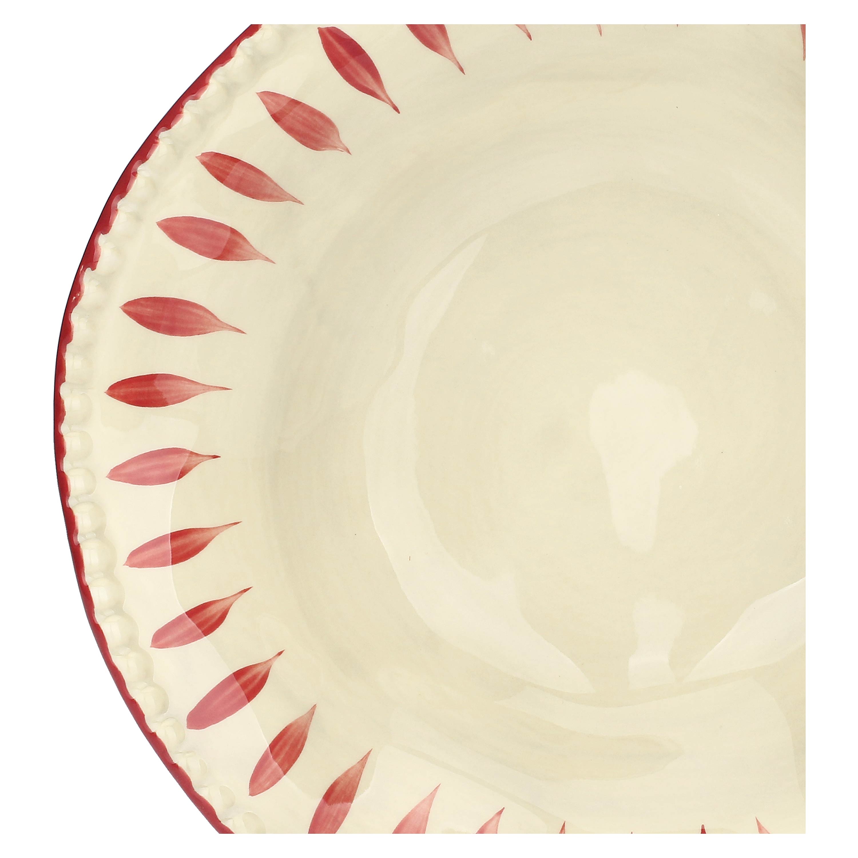 Set da 6 - Domitilla Magenta Piatto Fondo - Stoneware, Ø22,5 cm