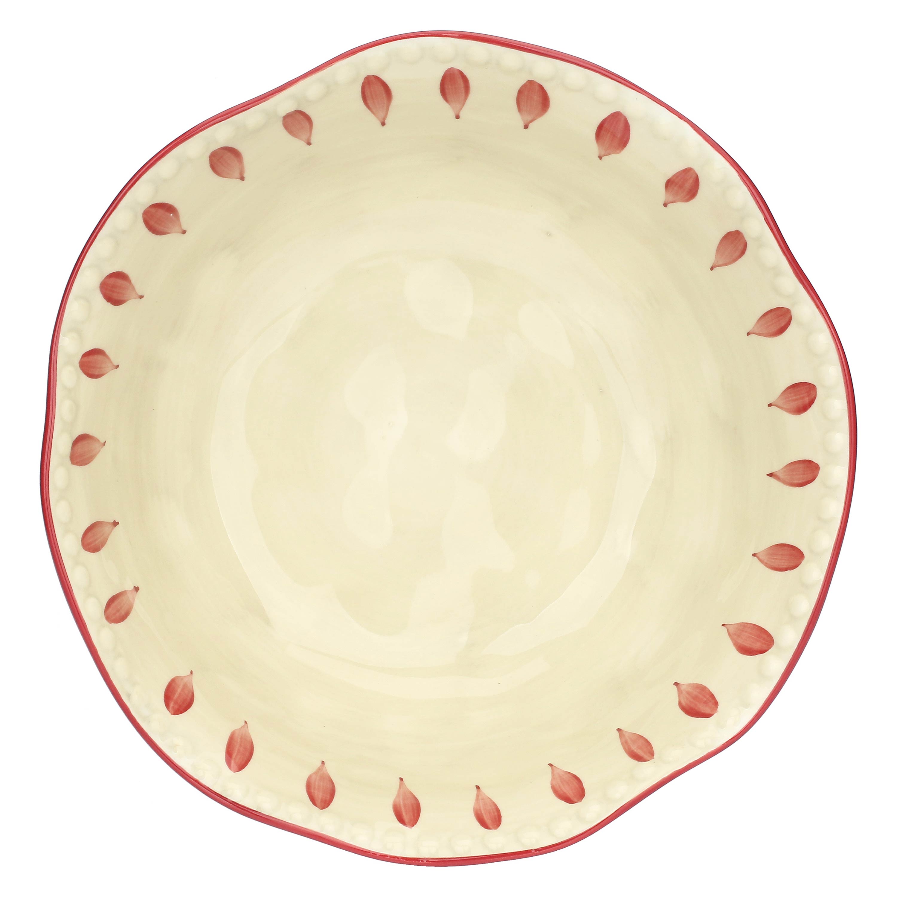 Set da 2 - Domitilla Magenta Insalatiera - Stoneware, Ø24X9,5 cm