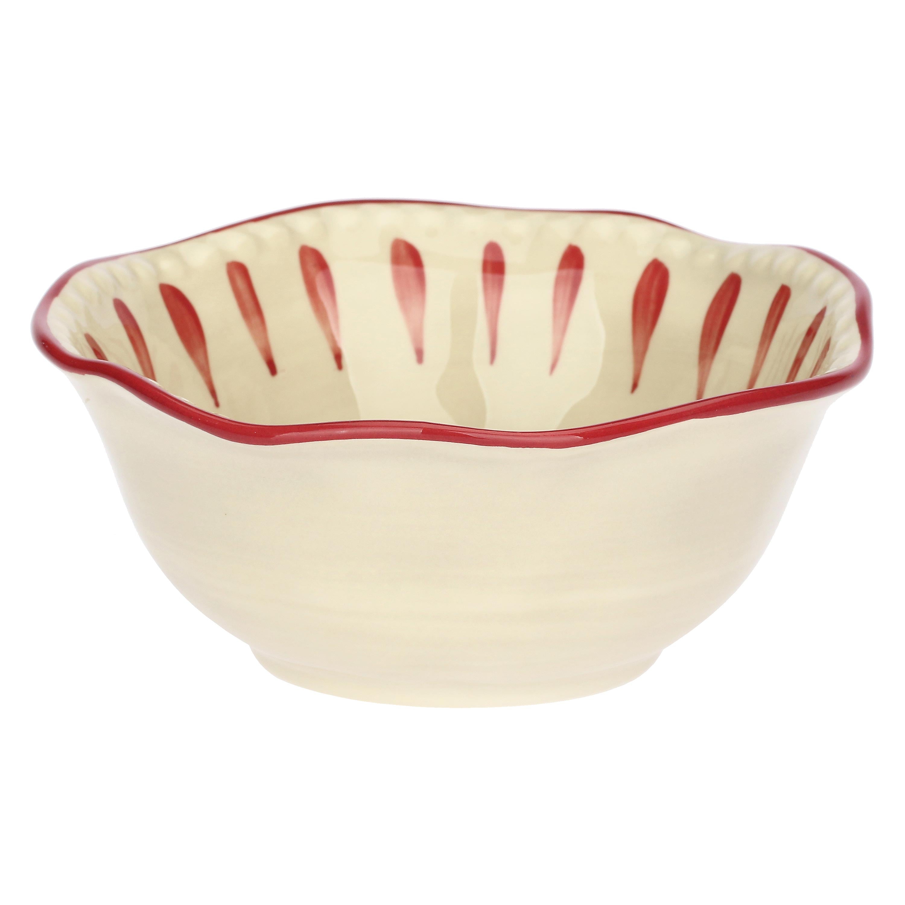 Set da 6 - Domitilla Magenta Ciotola Piccola - Stoneware, Ø15X6 cm