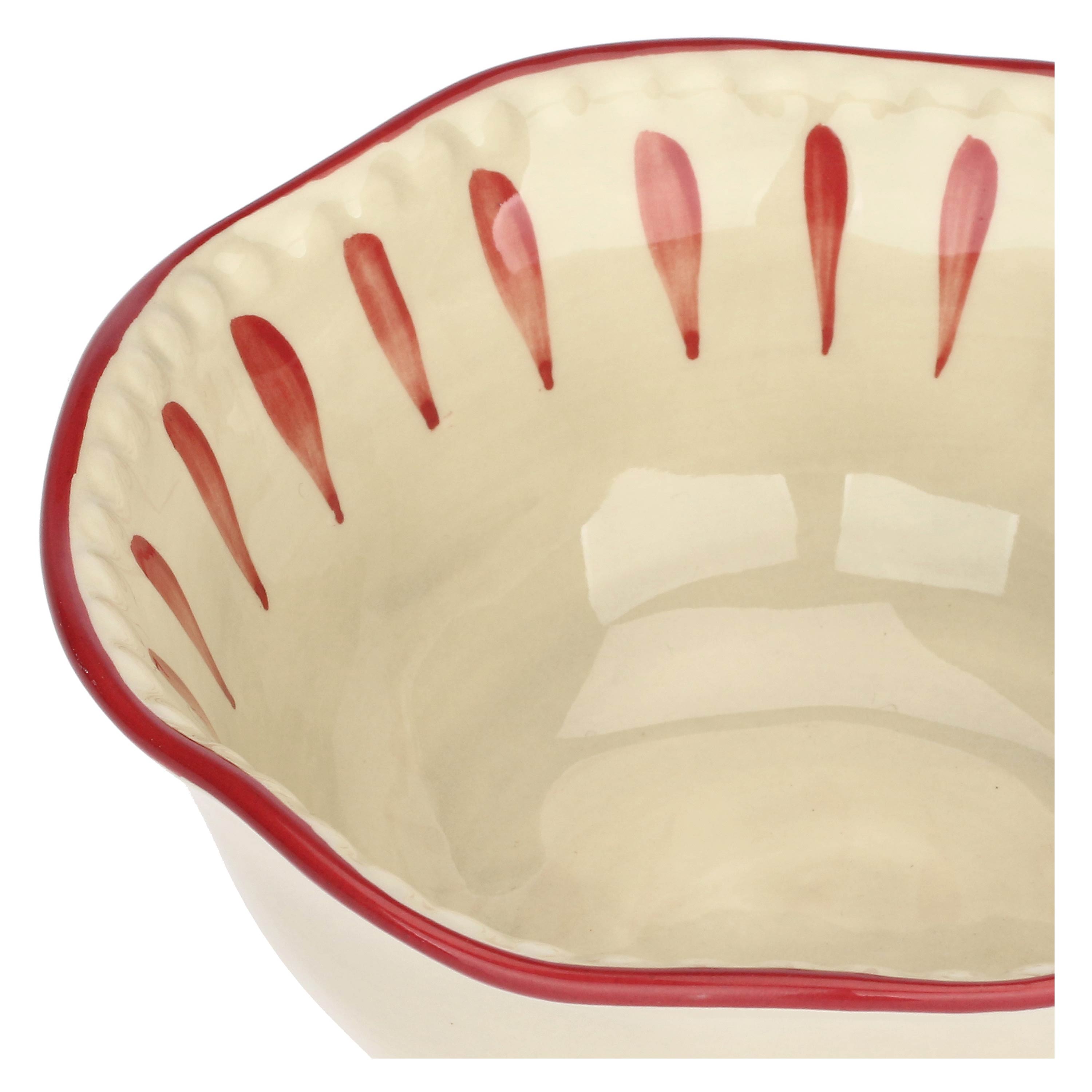 Set da 6 - Domitilla Magenta Ciotola Piccola - Stoneware, Ø15X6 cm