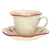 Set da 6 - Domitilla Magenta Tazzina Caffè C/P - Stoneware, Ø11cm 90 cc