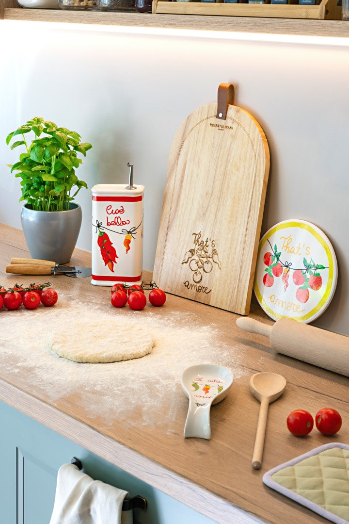 Aumm Tagliere Pizza - Legno, 40x25x1,5 cm