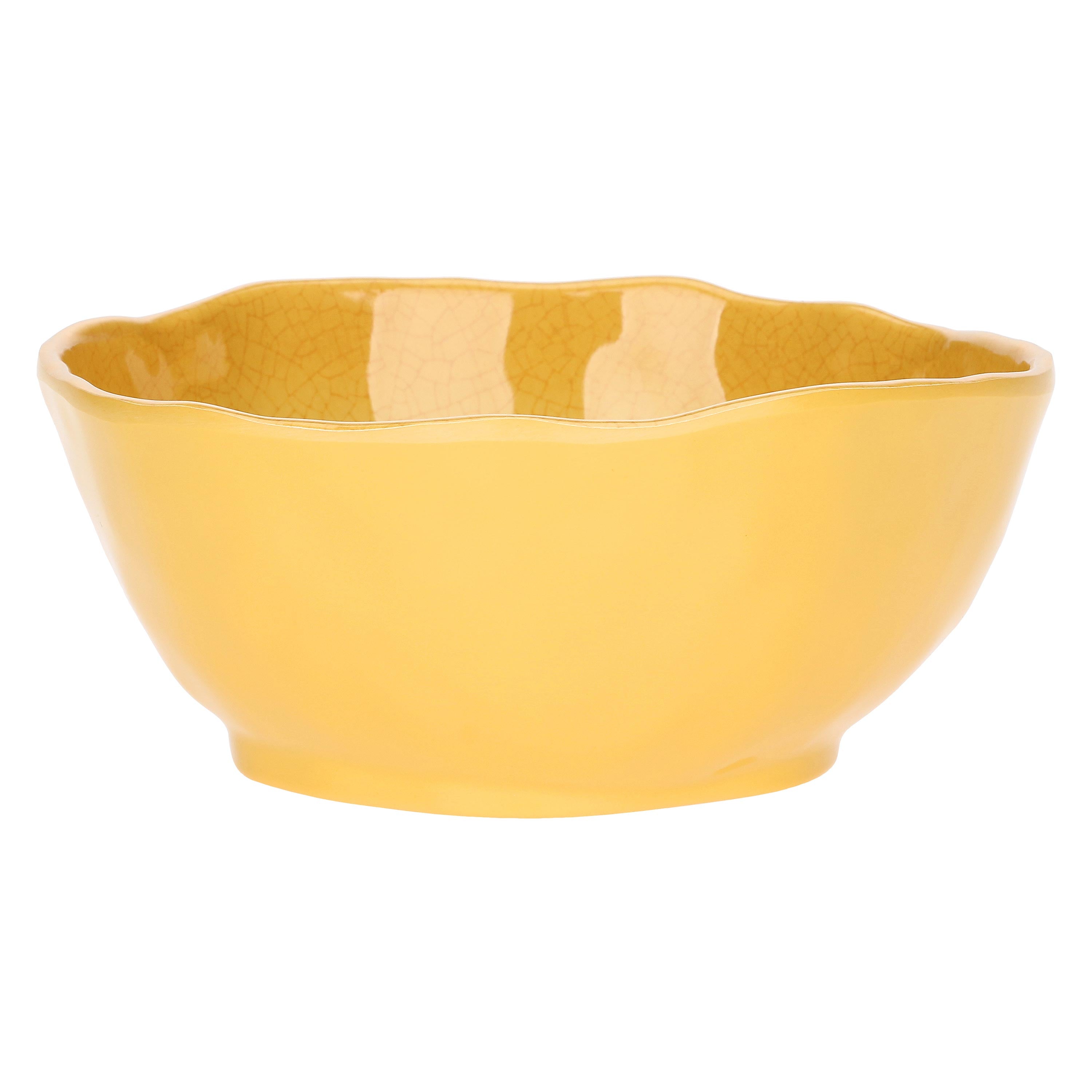 Set da 6 - Atmosfera Ocra Coppetta - MELAMINA, Ø16 cm x H7 cm