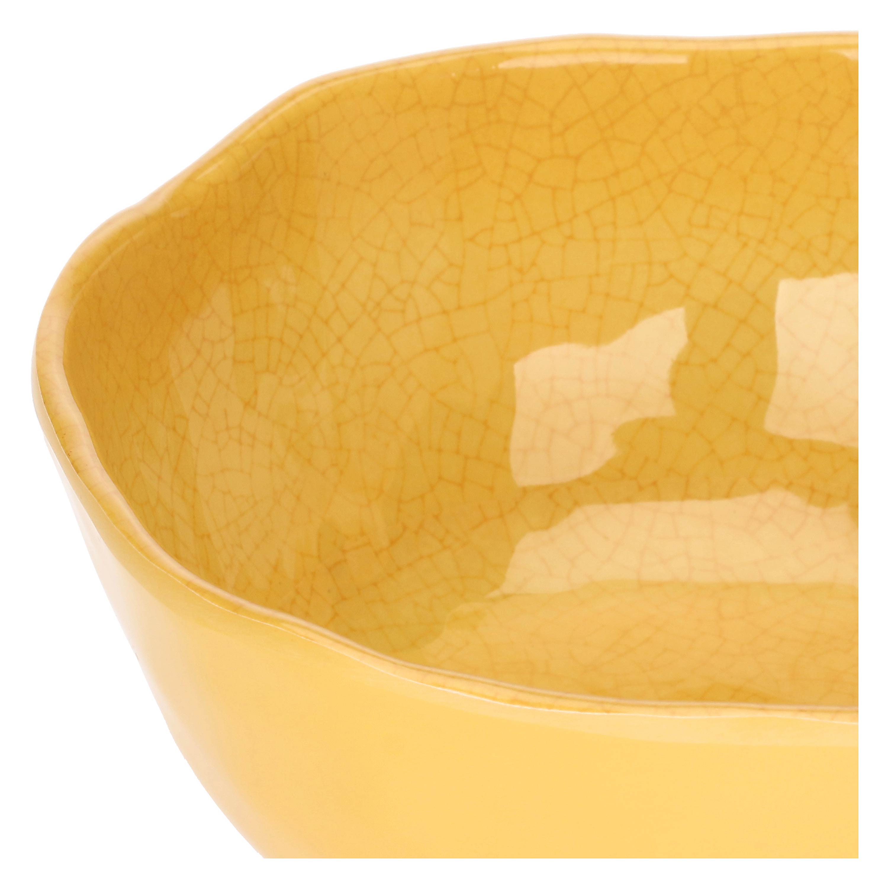 Set da 6 - Atmosfera Ocra Coppetta - MELAMINA, Ø16 cm x H7 cm