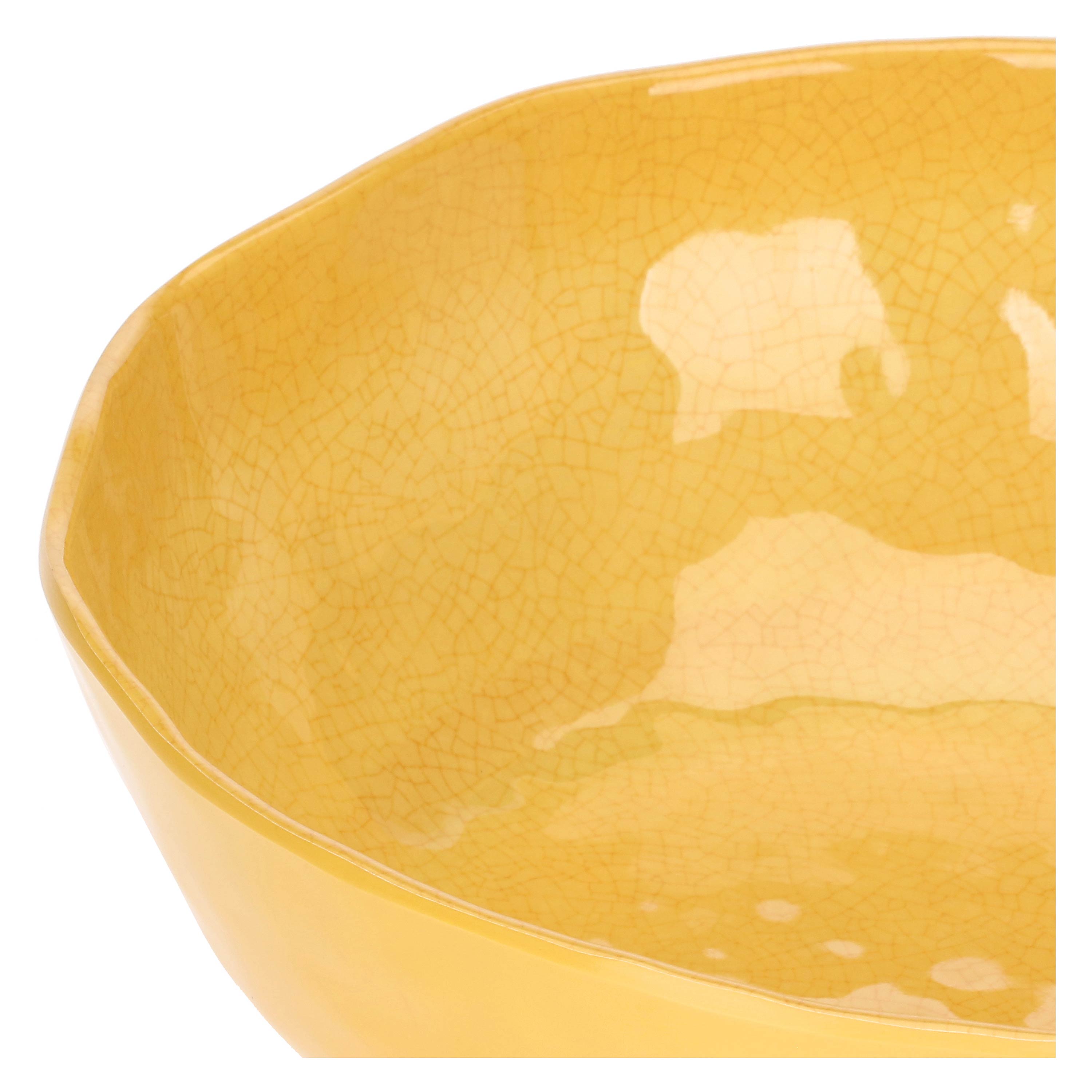 Set da 3 - Atmosfera Ocra Insalatiera 26Cm - MELAMINA, Ø26 cm x H9 cm