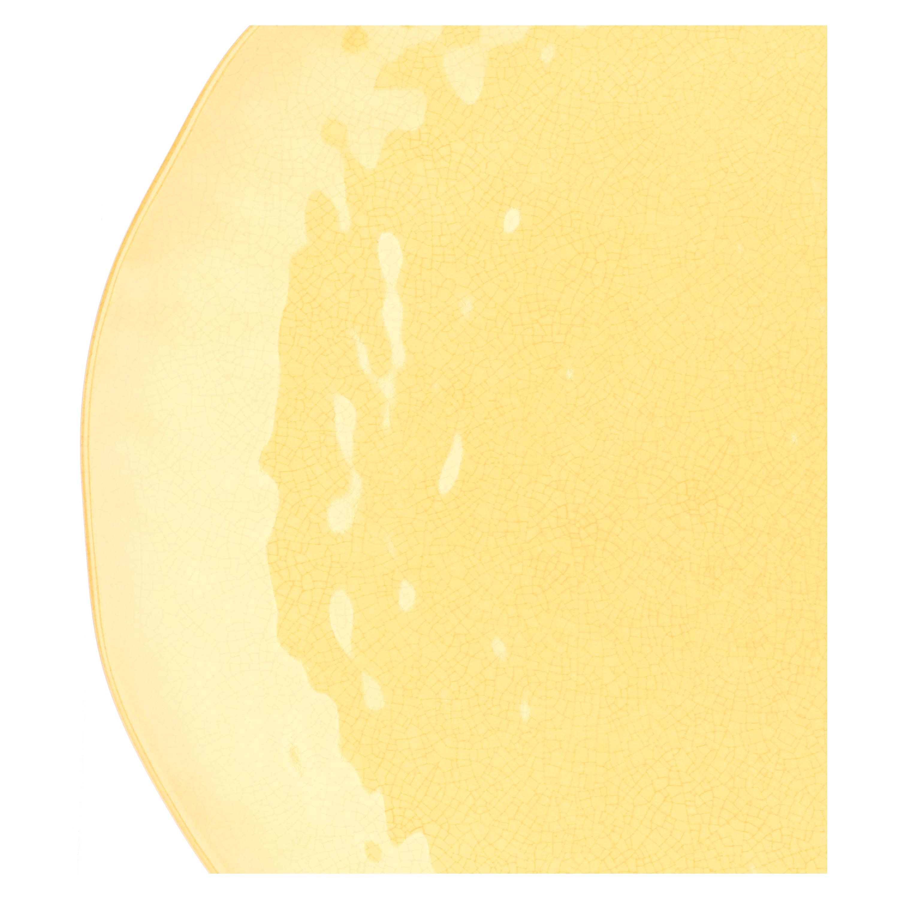 Set da 3 - Atmosfera Ocra Vassoio Tondo - MELAMINA, Ø42 cm