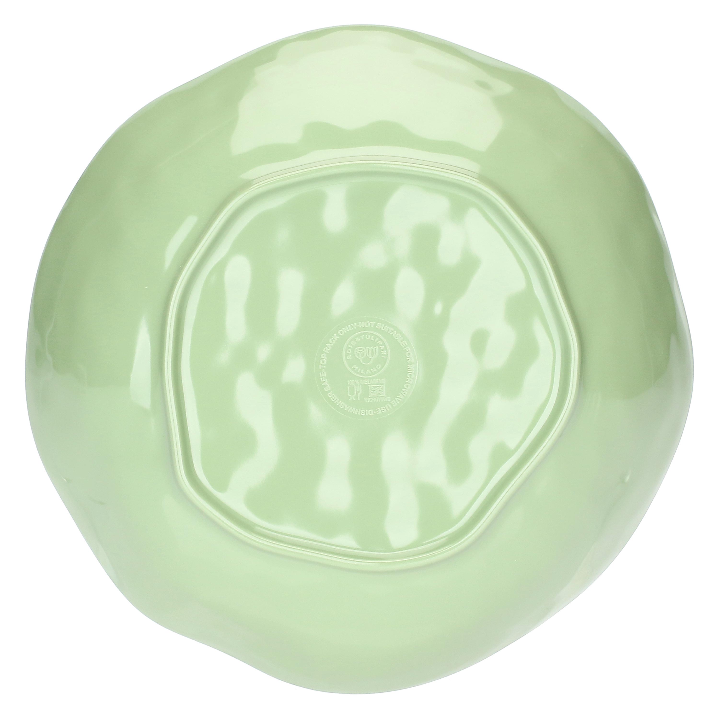 Atmosfera Verde Set 2 Piatti Fondi - MELAMINA, Ø21 cm x H5 cm