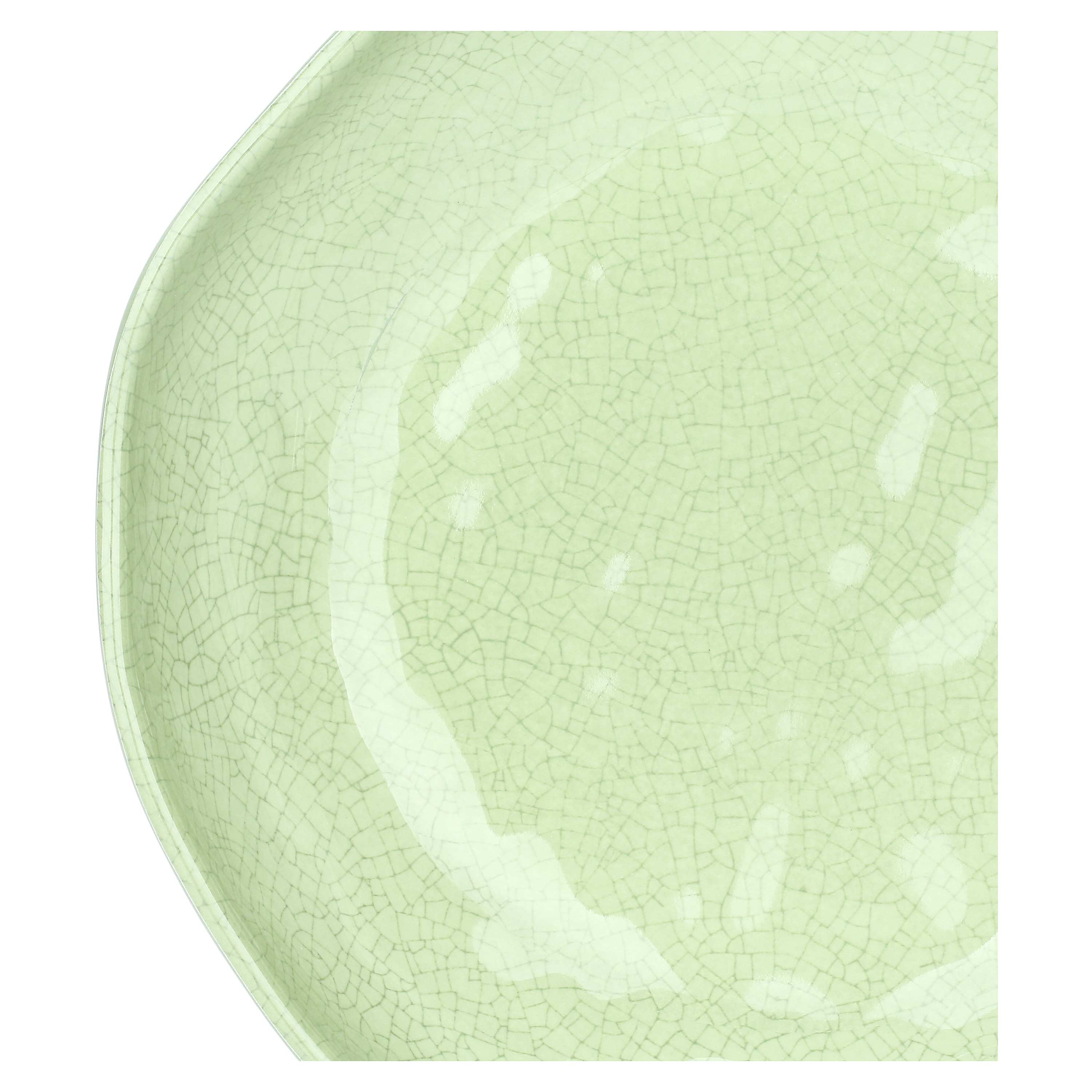 Atmosfera Verde Set 2 Piatti Fondi - MELAMINA, Ø21 cm x H5 cm