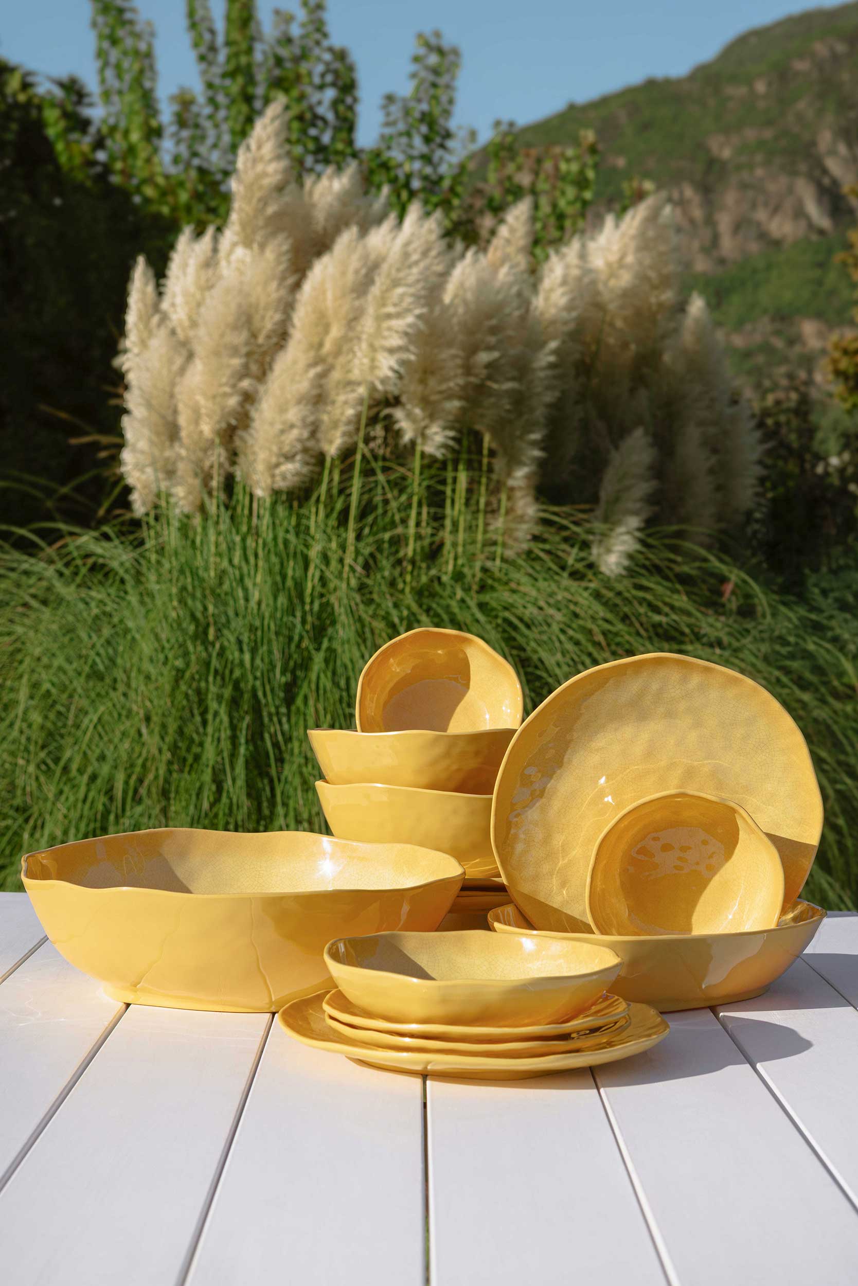 Atmosfera Tortora Set 2 Piatti Piani - MELAMINA, Ø27 cm