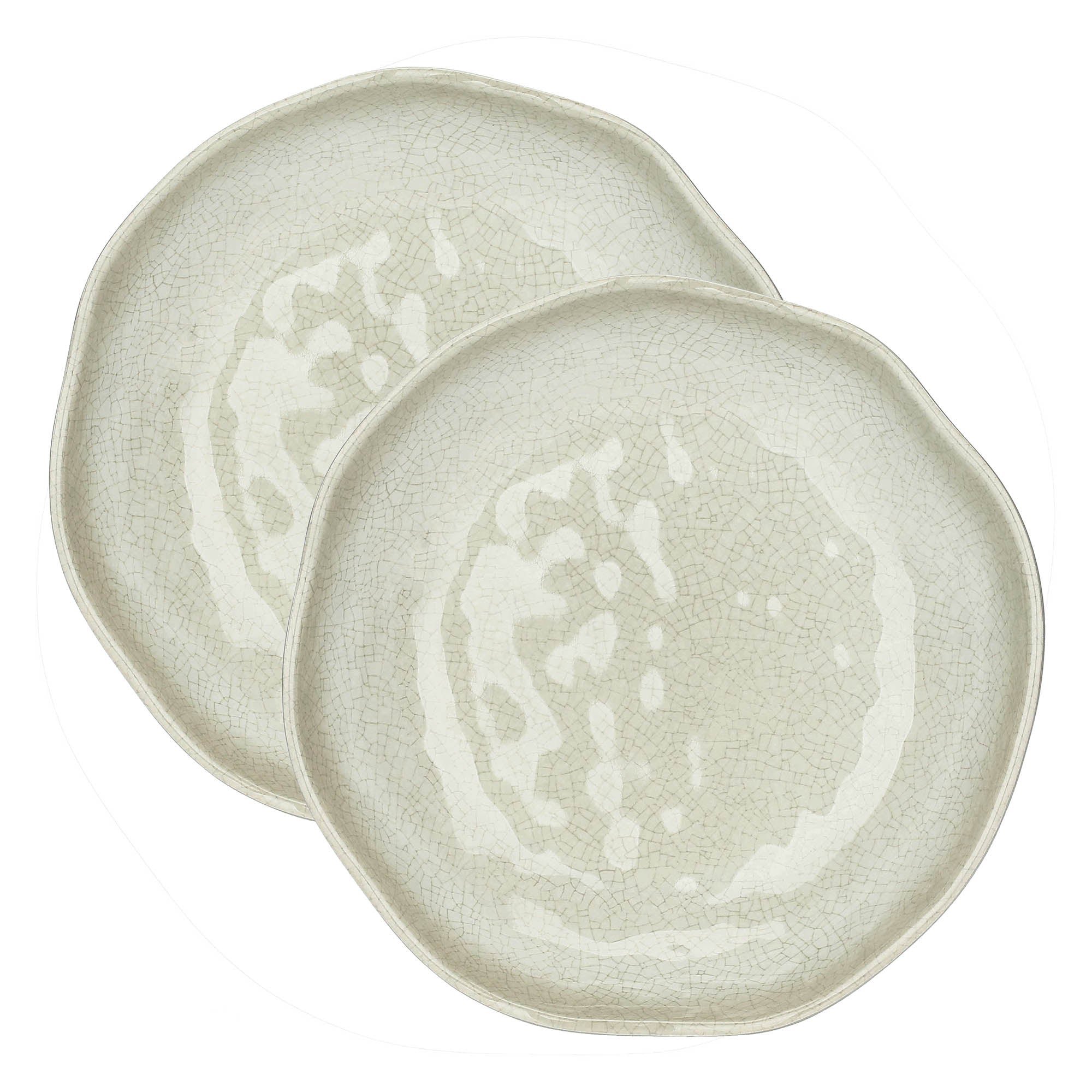 Atmosfera Tortora Set 2 Piatti Fondi - MELAMINA, Ø21 cm x H5 cm