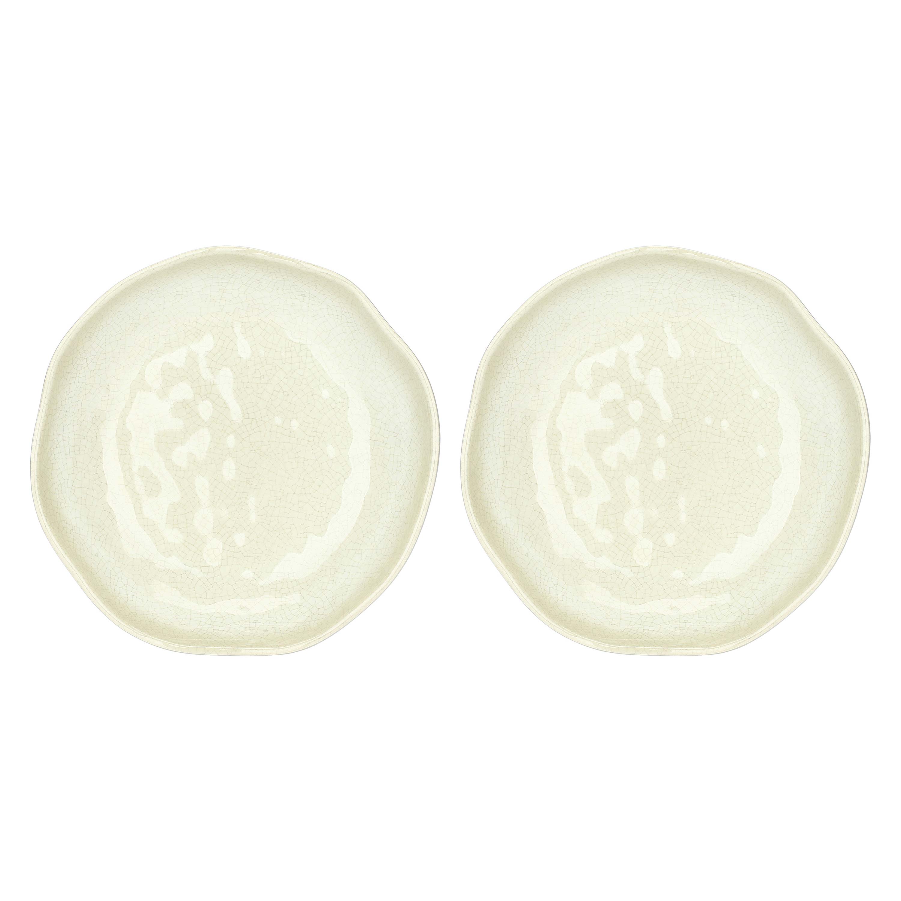 Atmosfera Tortora Set 2 Piatti Fondi - MELAMINA, Ø21 cm x H5 cm