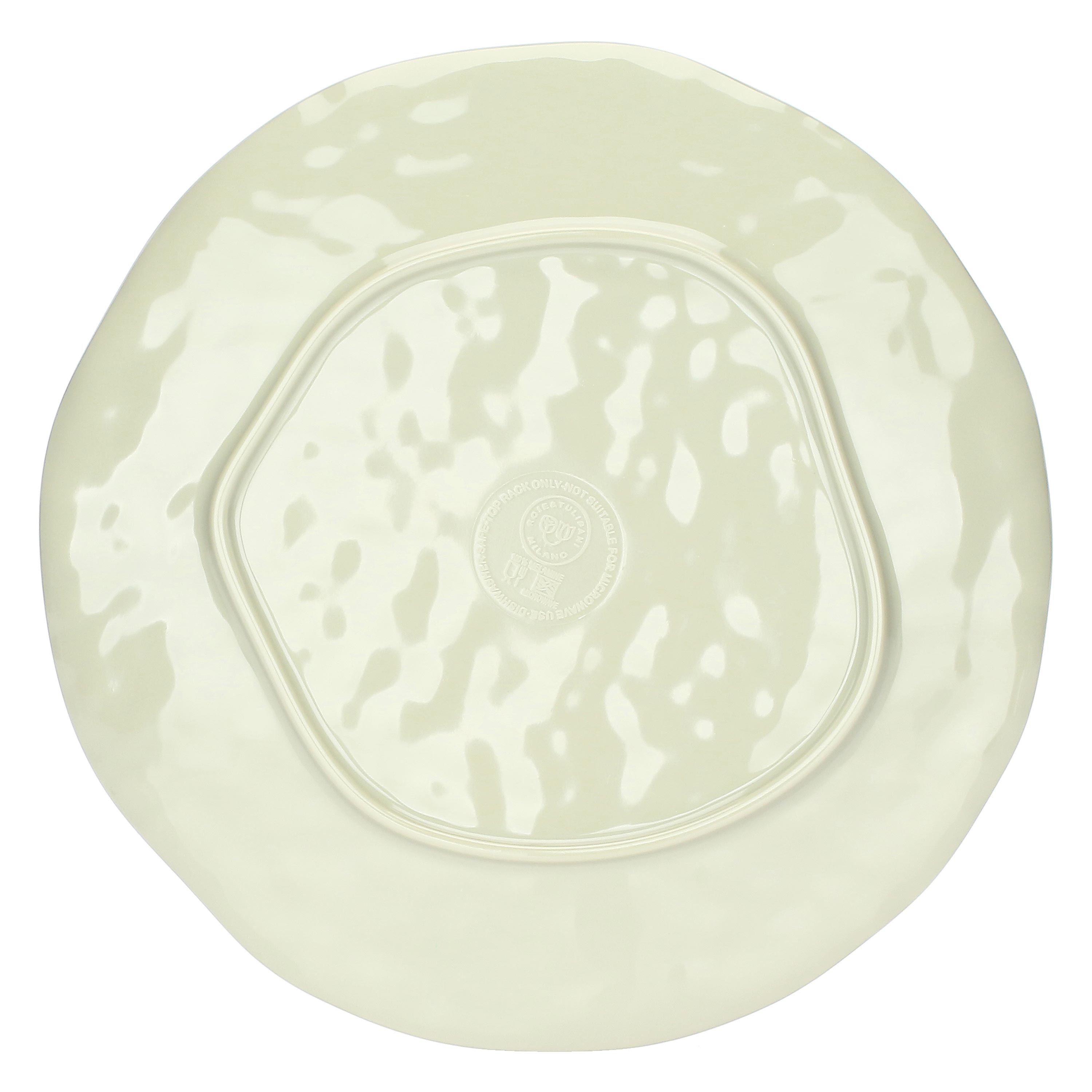 Atmosfera Tortora Set 2 Piatti Frutta - MELAMINA, Ø21 cm