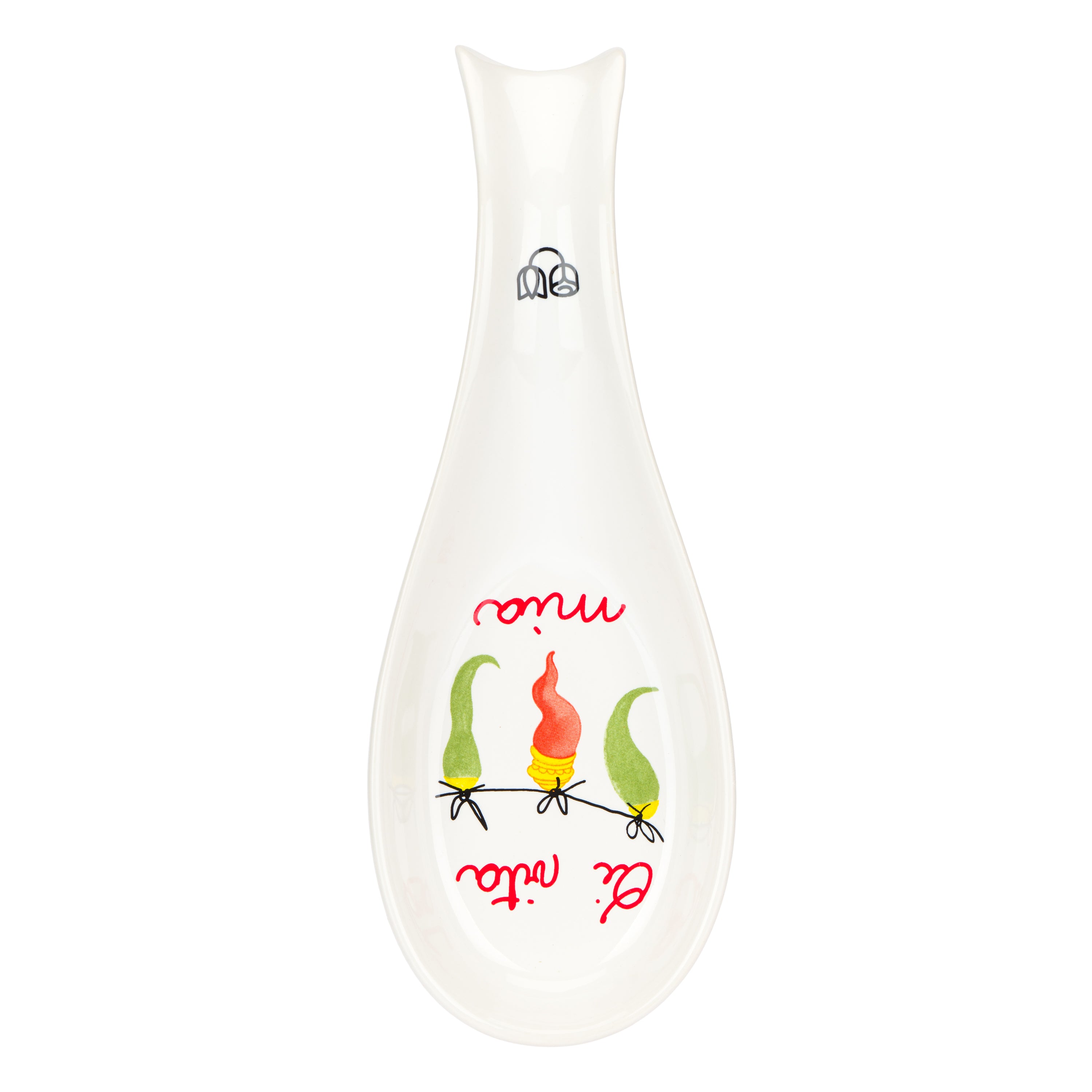 Set da 2 - Aumm Poggiamestoli - Stoneware, 8X22 cm