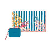 Set da 4 - Litorale Pareo + Pochette - Tessuto, Pareo 180 x 110 cm, Pochette 25 x 18 x 0,5 cm