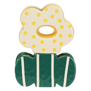 Set da 3, Doppio Vaso Margherita, Verdecampo - Dolomite, 19x7x26,3 cm