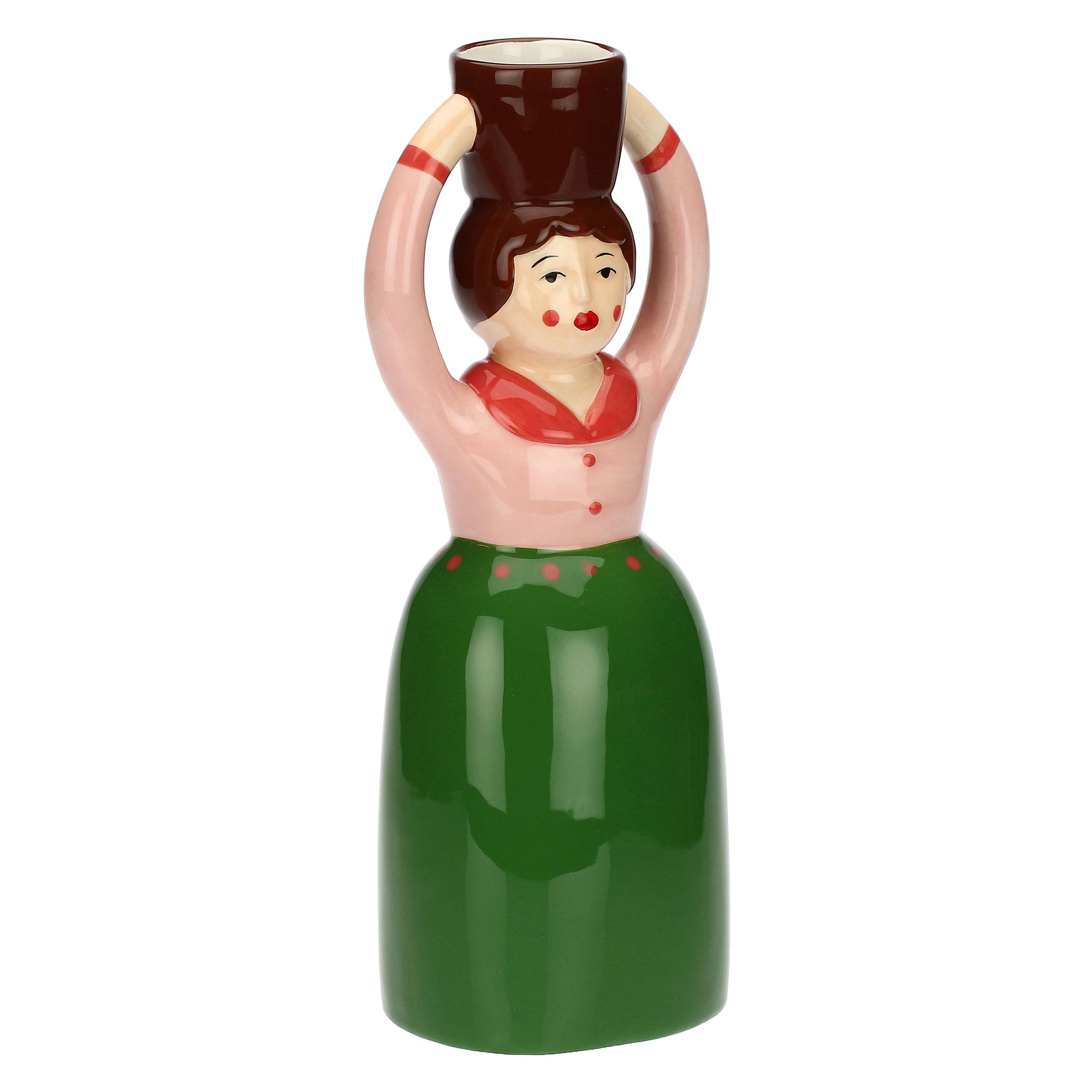 Vaso Deco Monofiore Katia, Lezie - Dolomite, 10,3x8x25,6 cm