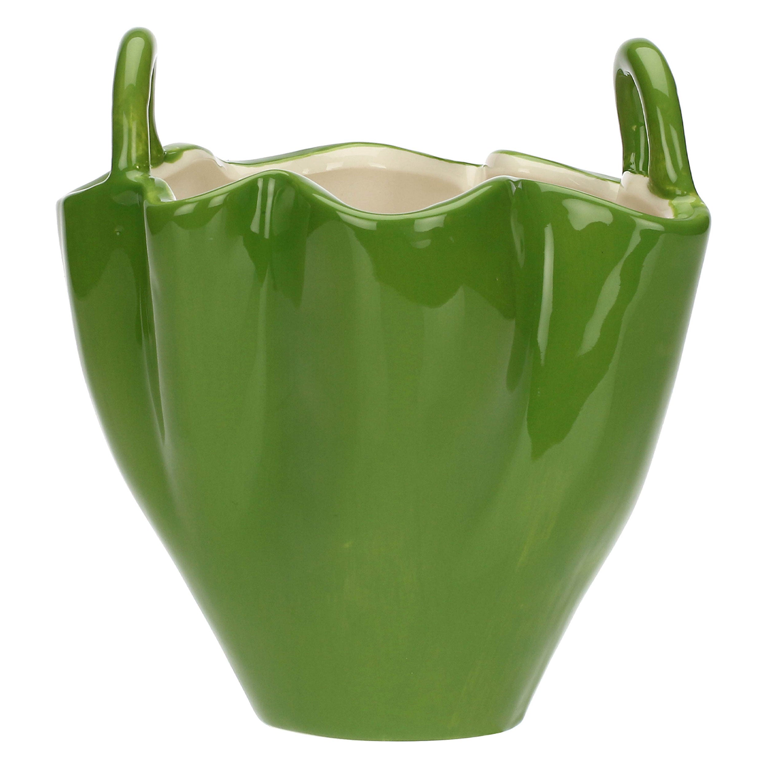 Vaso Verde, Lasportina - Gres, 16,8x15,9x19,1 cm
