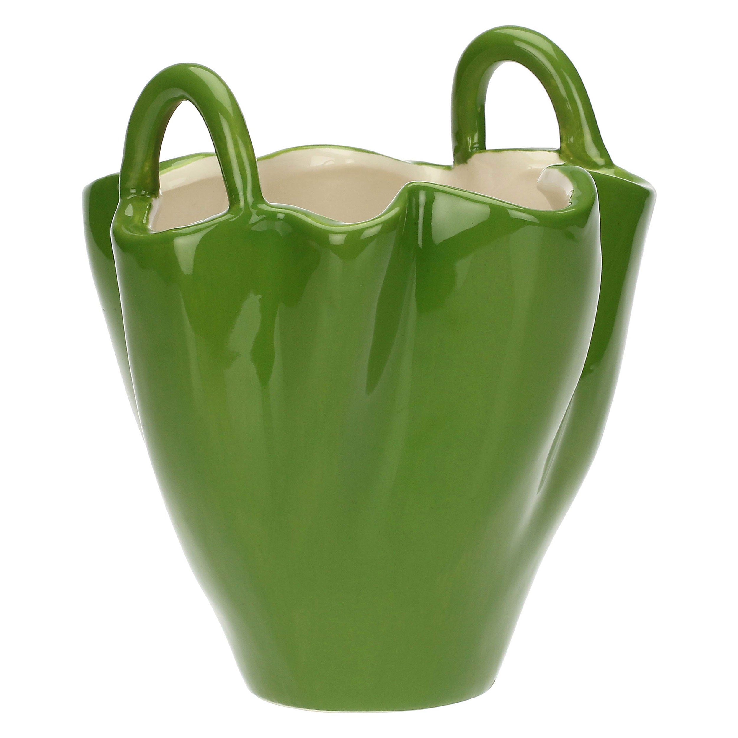 Vaso Verde, Lasportina - Gres, 16,8x15,9x19,1 cm