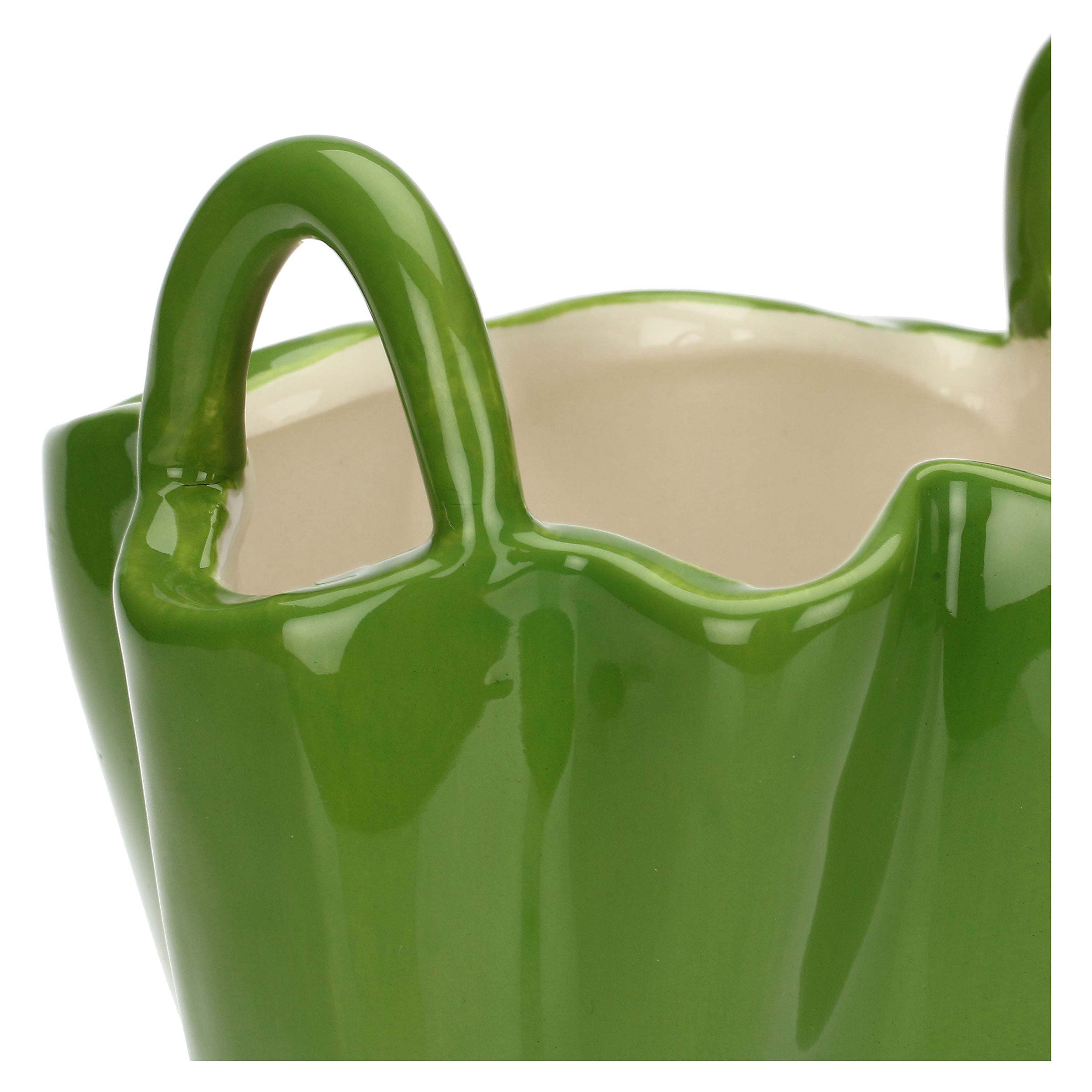 Vaso Verde, Lasportina - Gres, 16,8x15,9x19,1 cm