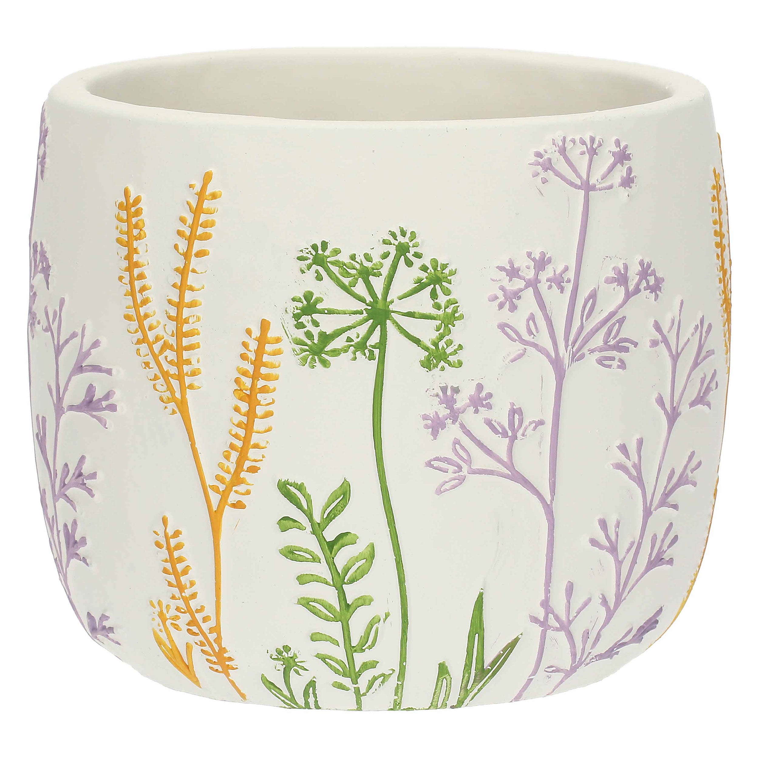 Cachepot S, Traiprati - Resina cementizia, Ø 12 cm