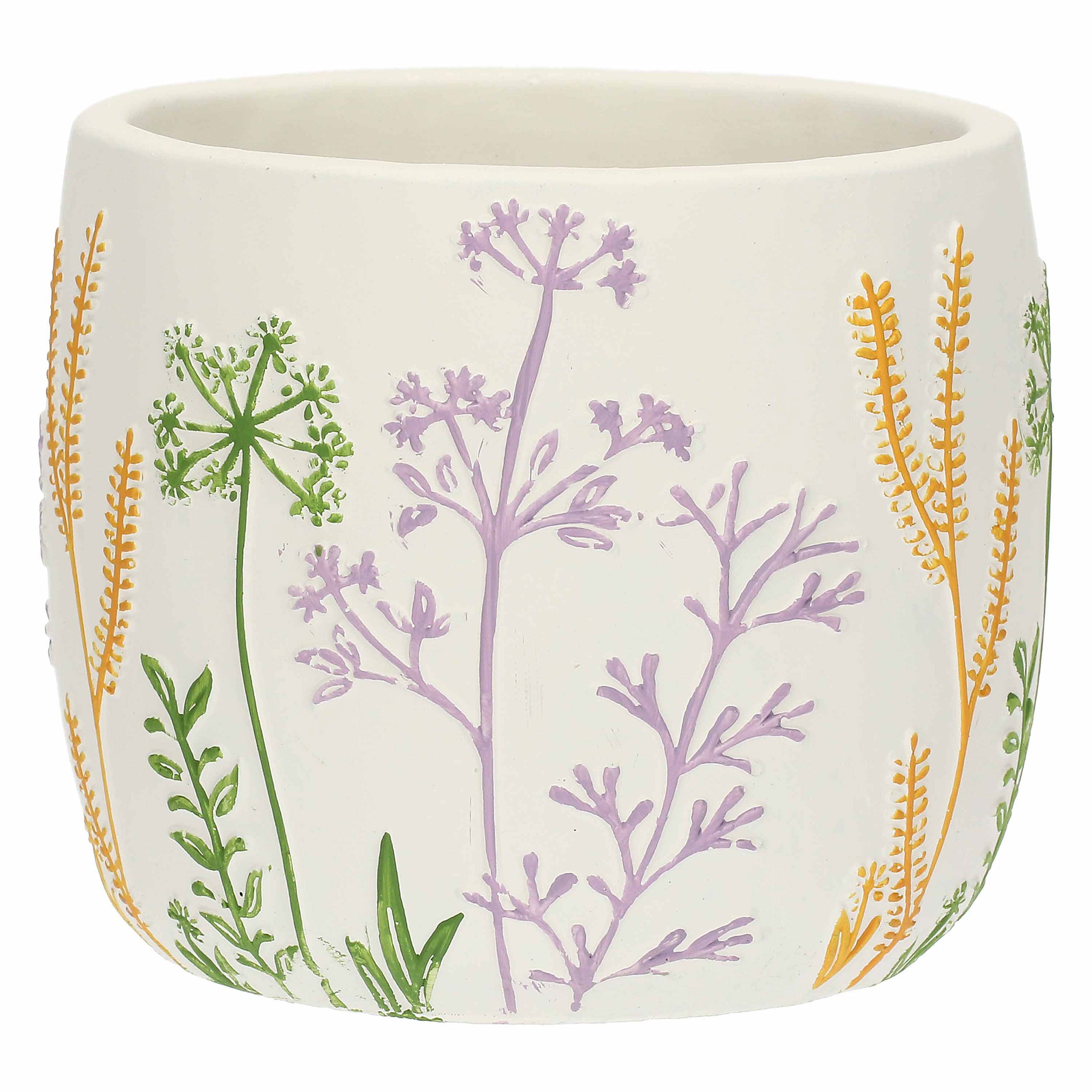 Cachepot S, Traiprati - Resina cementizia, Ø 12 cm