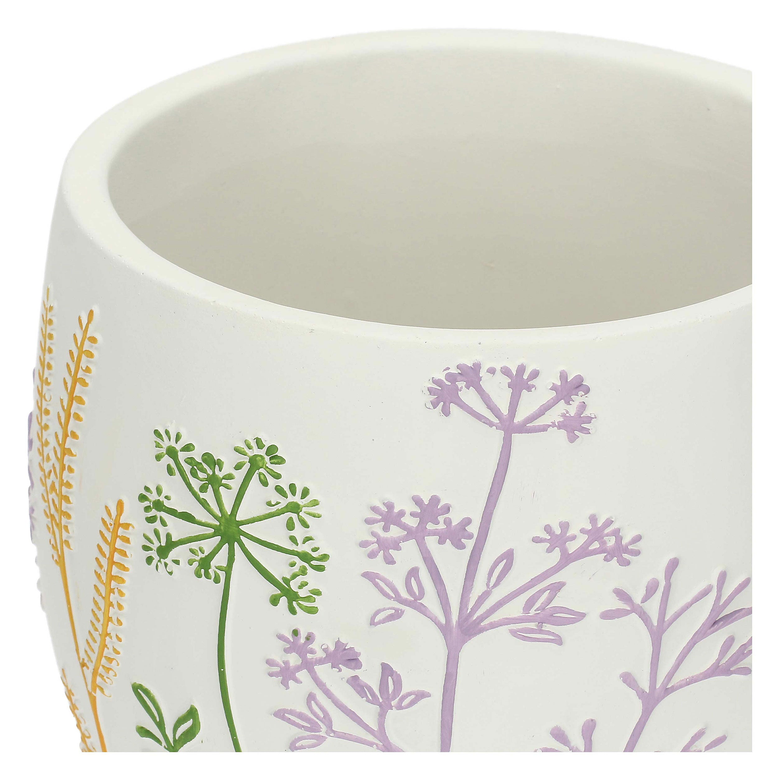 Cachepot M, Traiprati - Resina cementizia, Ø 15 cm