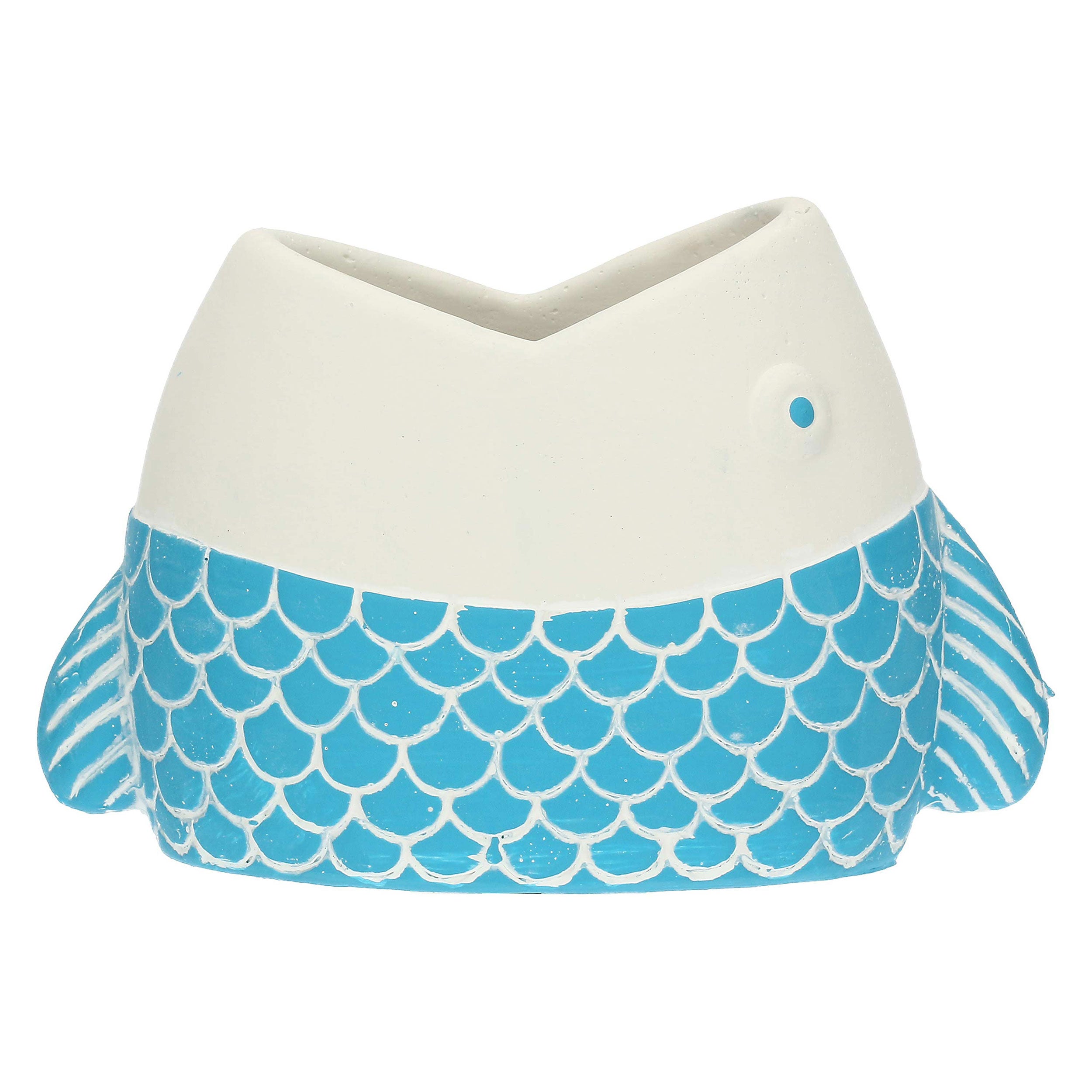 Cacchepot Bocca Aperta, Marechiaro - Resina cementizia, 17x9x11,5 cm
