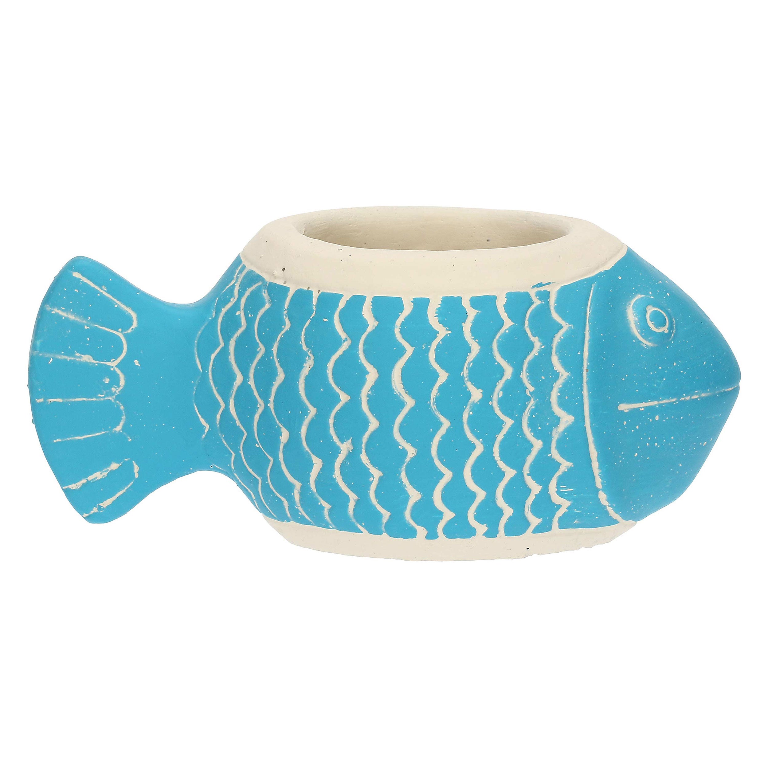 Cachepot Bocca Chiusa, Marechiaro - Resina cementizia, 18x10x7,5 cm