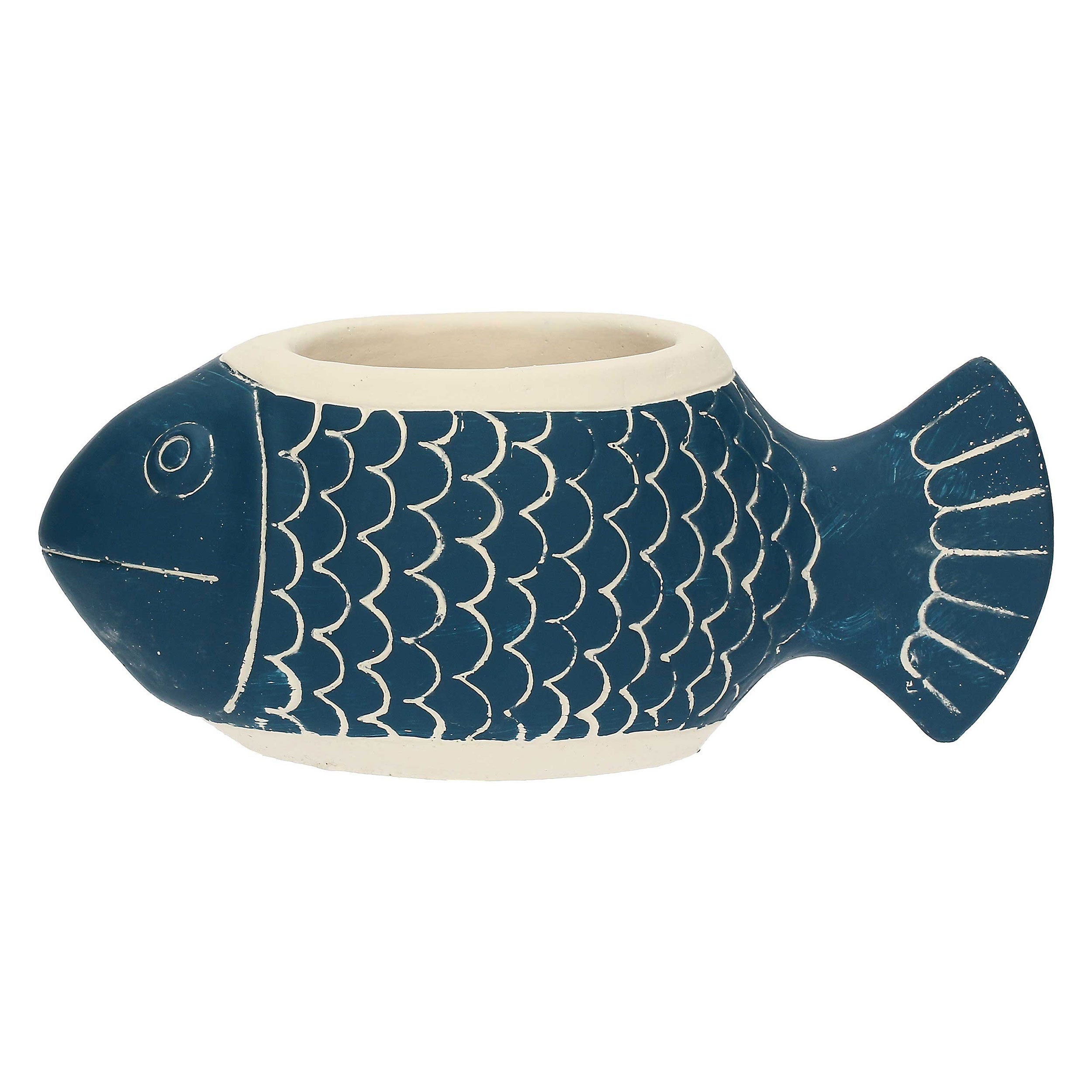 Cachepot Bocca Chiusa, Marechiaro - Resina cementizia, 25x10x10 cm