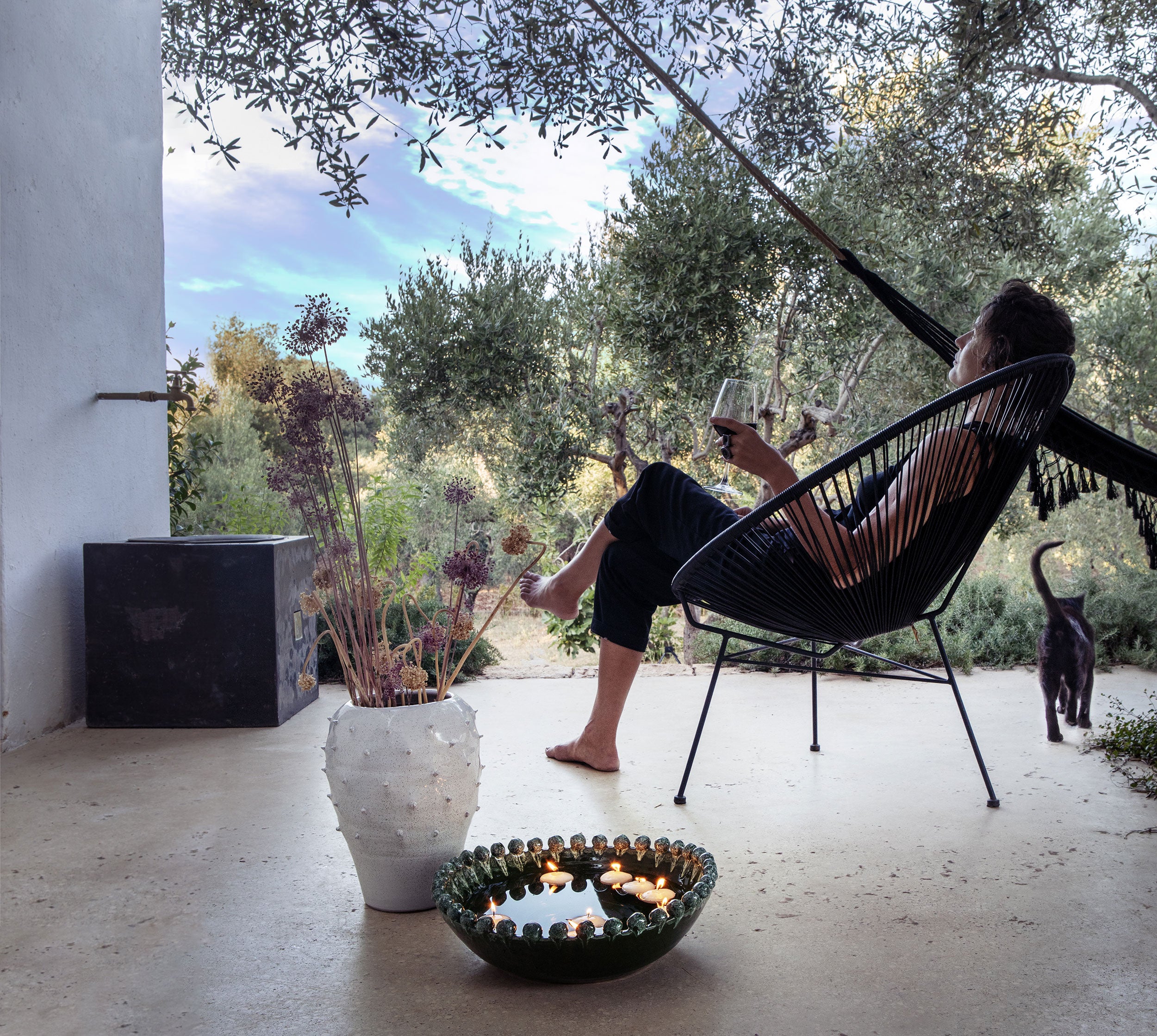 Sottovaso L, Reginaldo - Terracotta, 42x42x11 cm