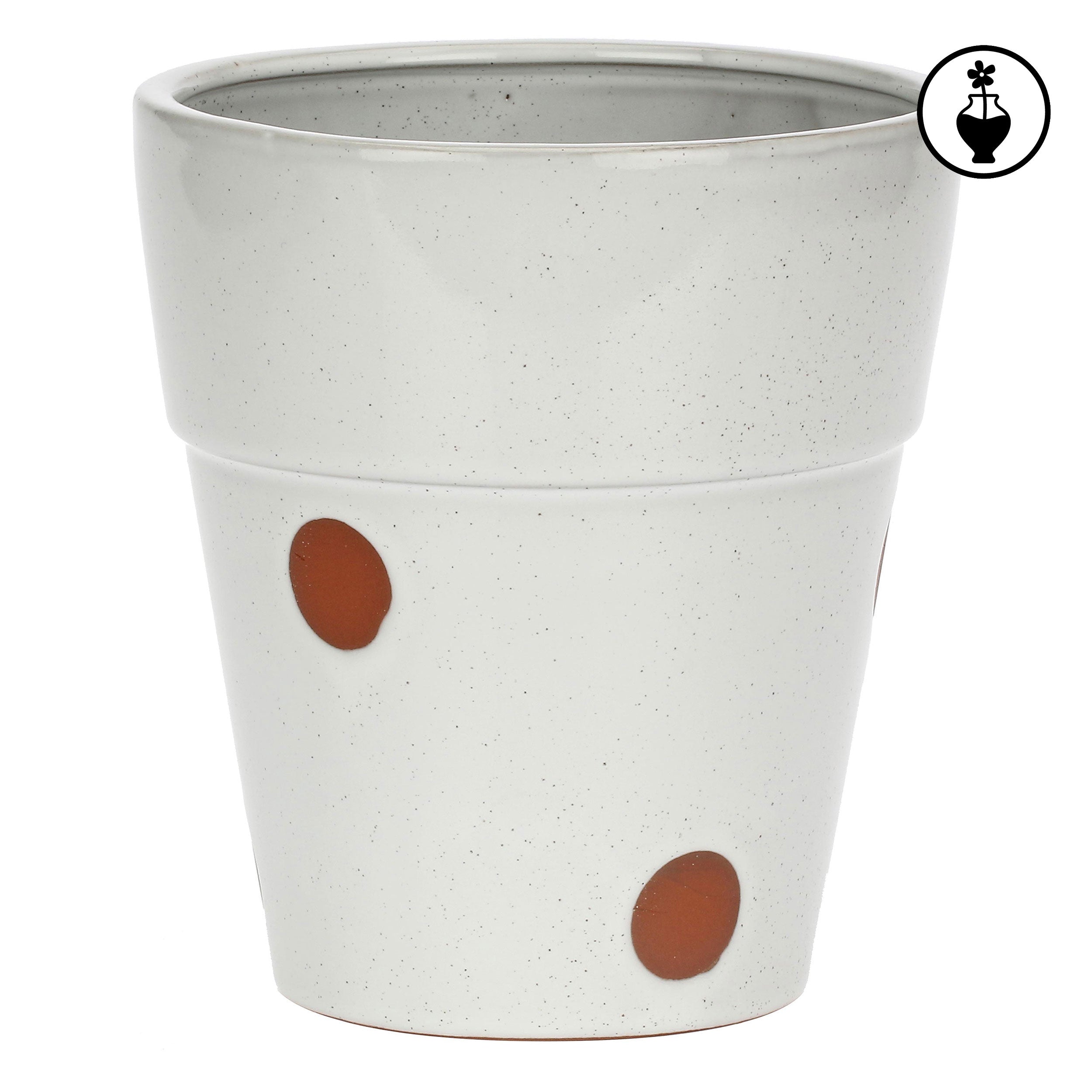 Cachepot Pois L, Nonsonocotta - Dolomite, 16,3x16,3x18 cm