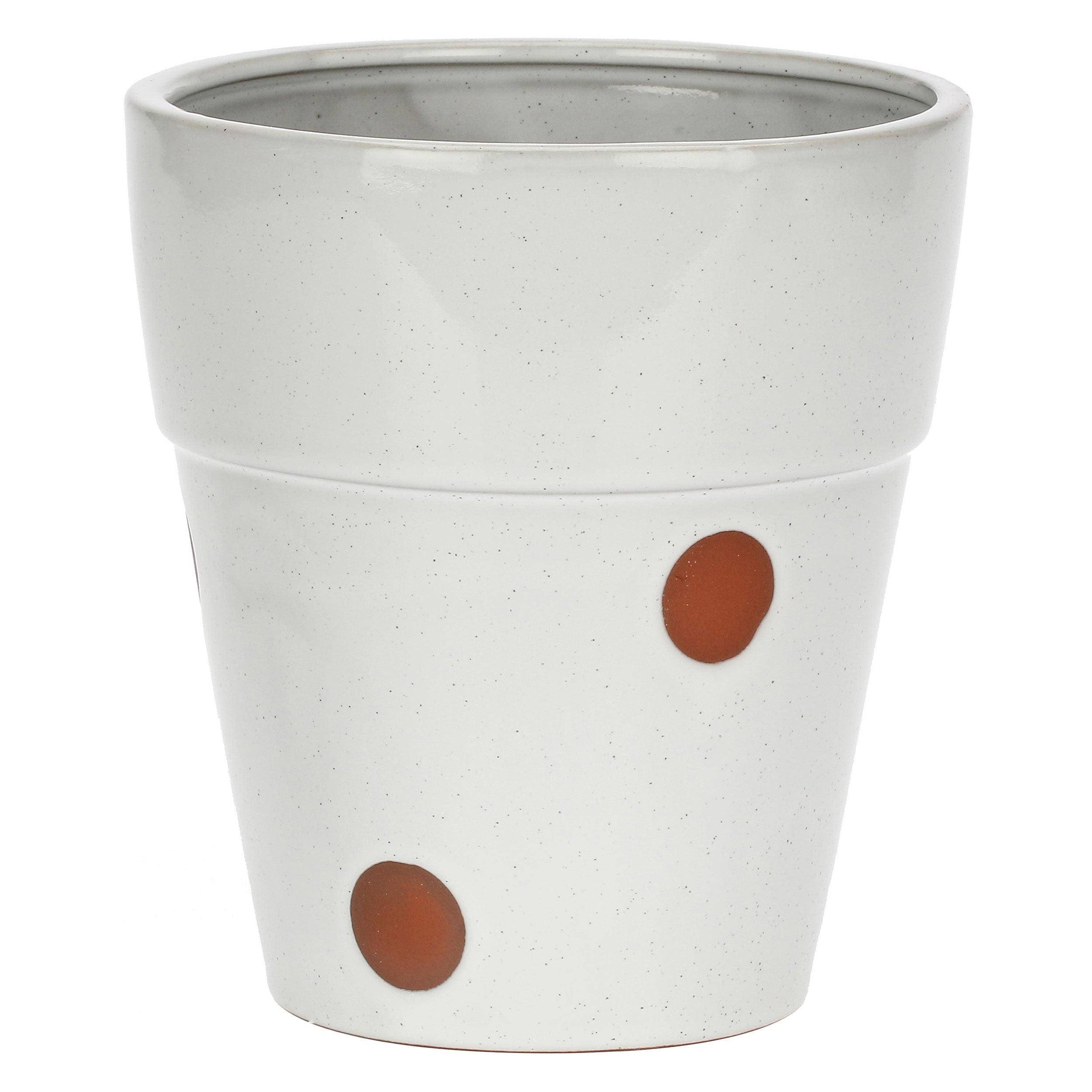 Cachepot Pois L, Nonsonocotta - Dolomite, 16,3x16,3x18 cm